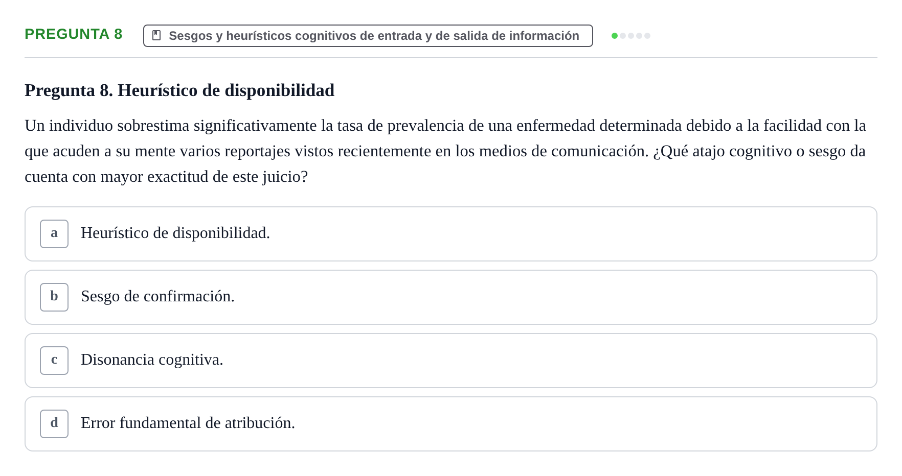 Enunciado: Pregunta 8