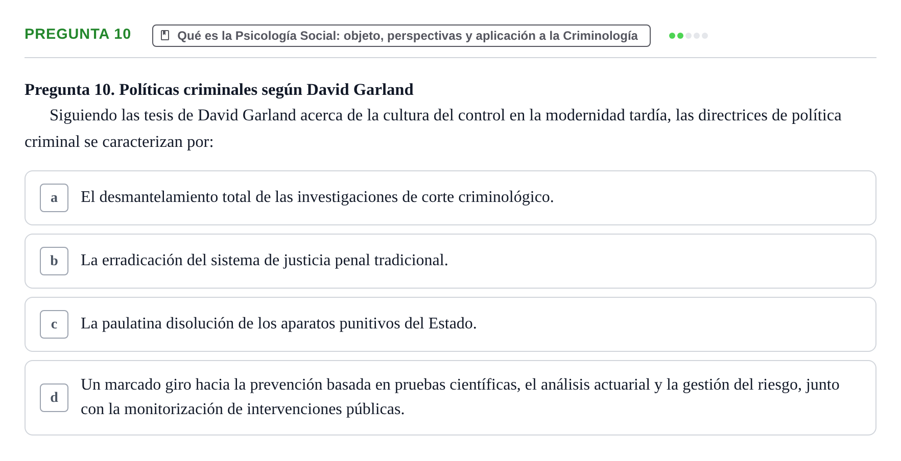 Enunciado: Pregunta 10