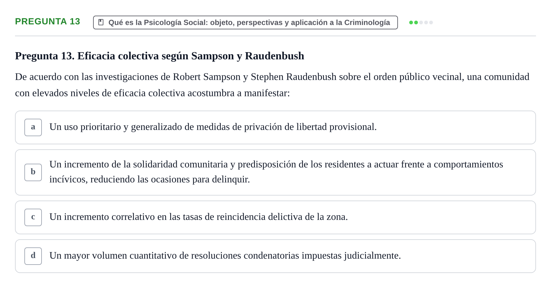 Enunciado: Pregunta 13