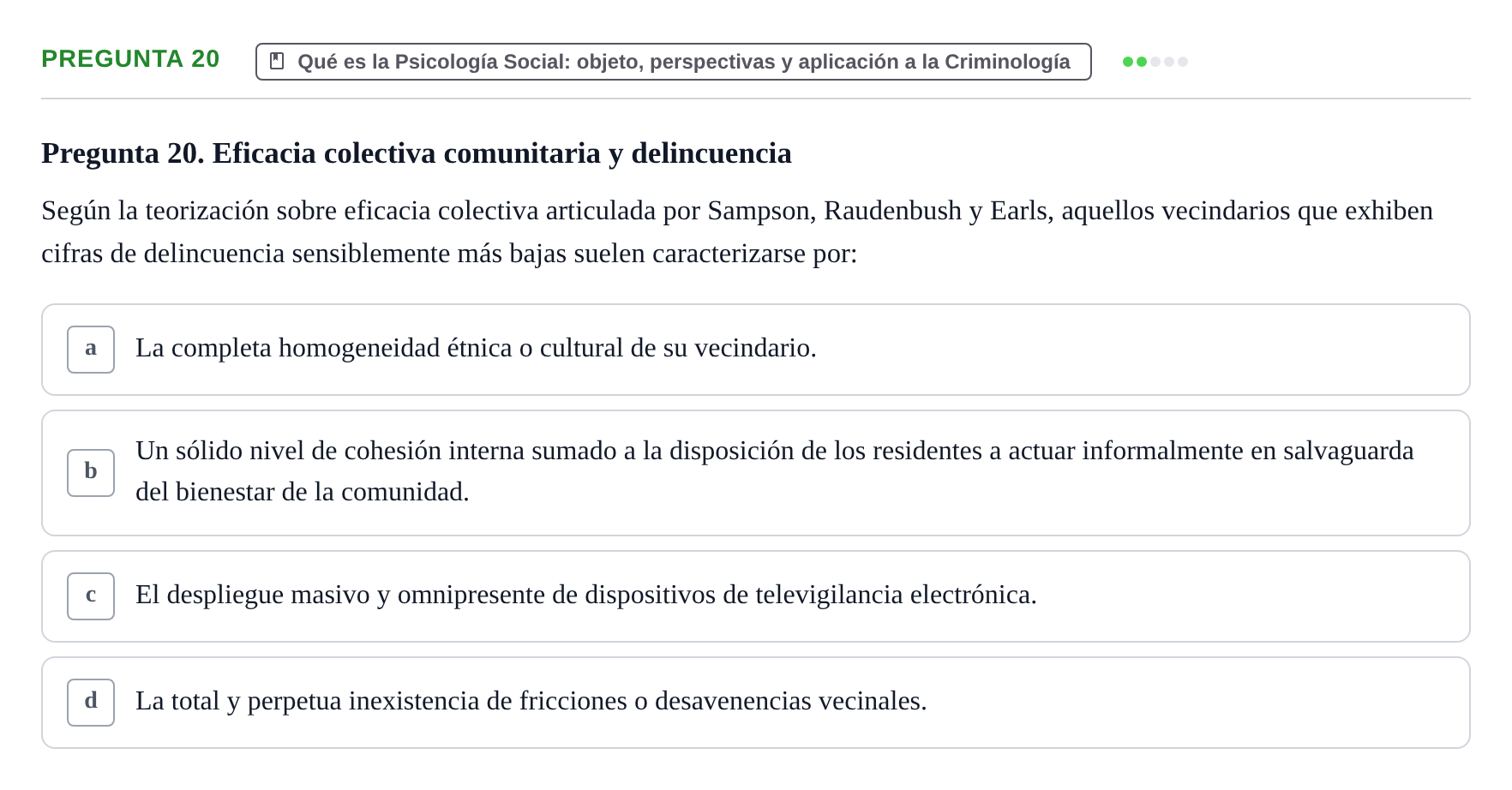 Enunciado: Pregunta 20