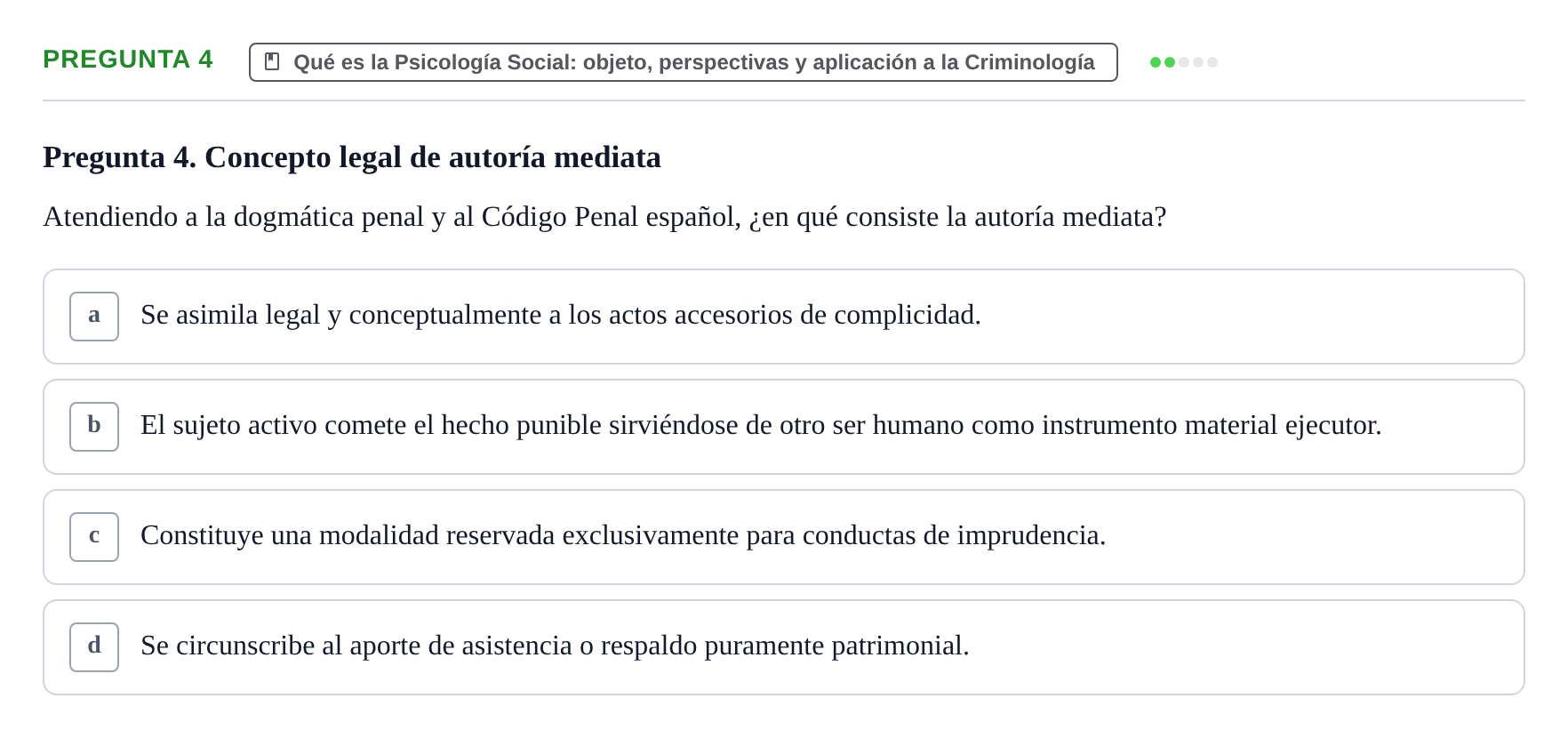 Enunciado: Pregunta 4