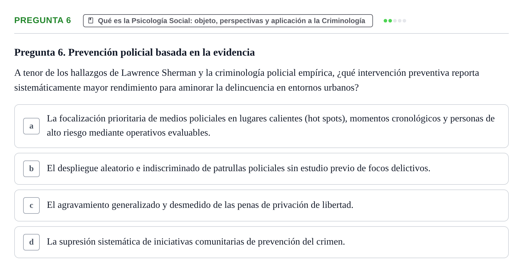 Enunciado: Pregunta 6