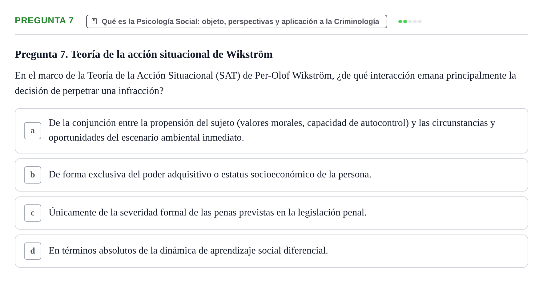 Enunciado: Pregunta 7