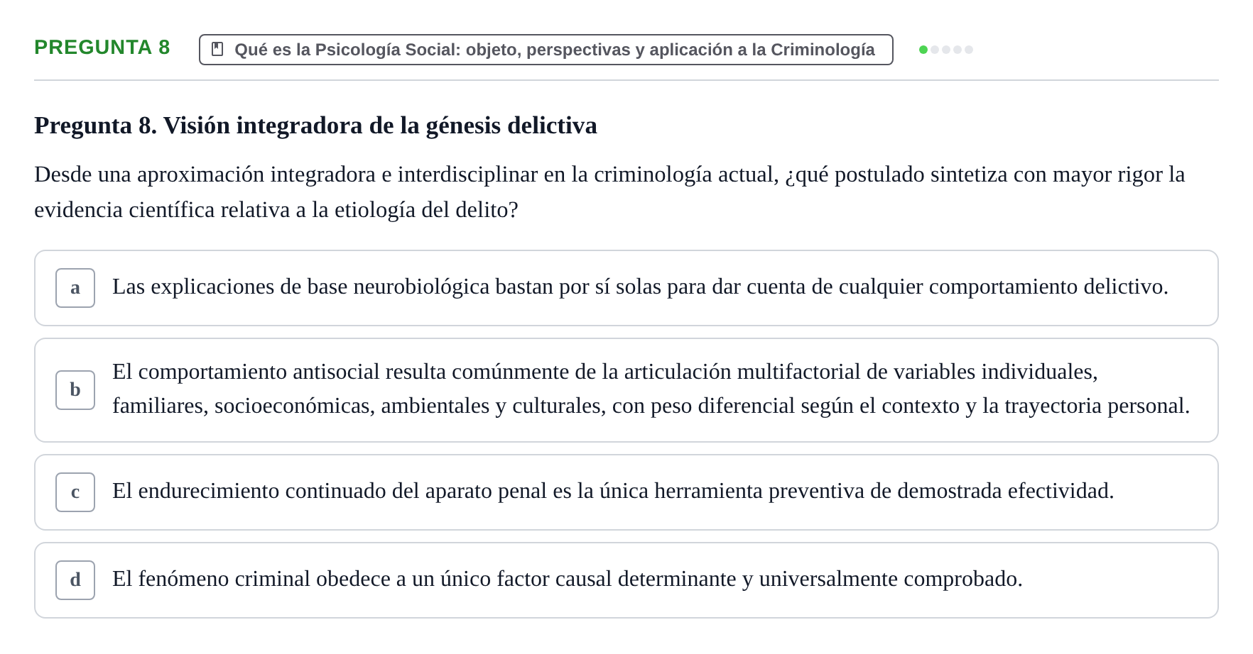 Enunciado: Pregunta 8