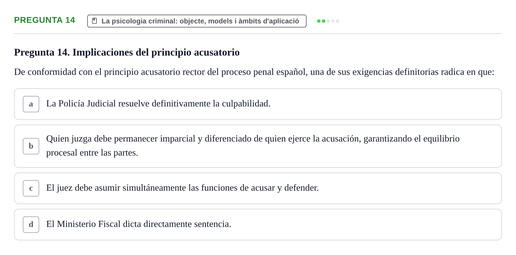 Enunciado: Pregunta 14