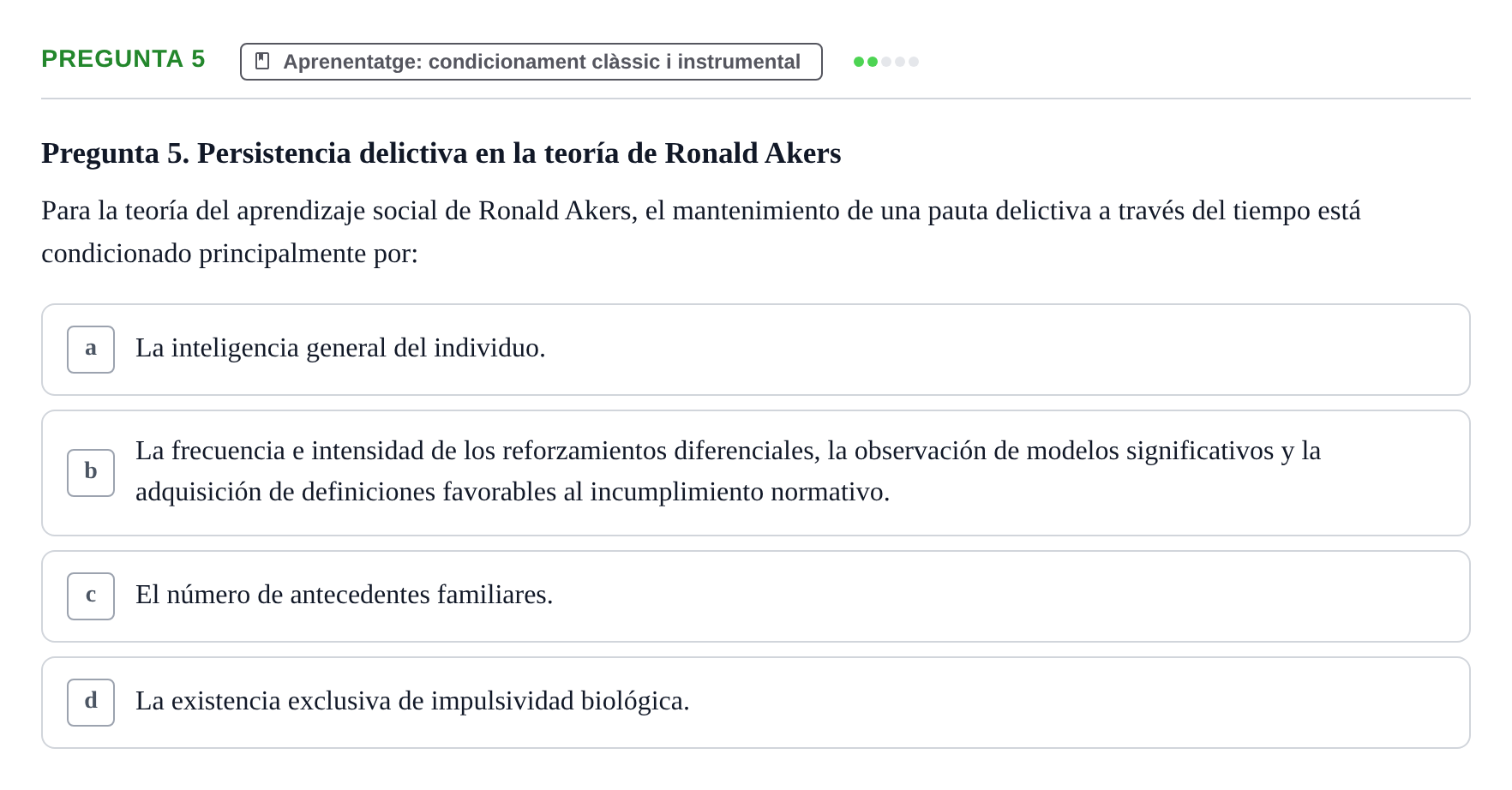 Enunciado: Pregunta 5