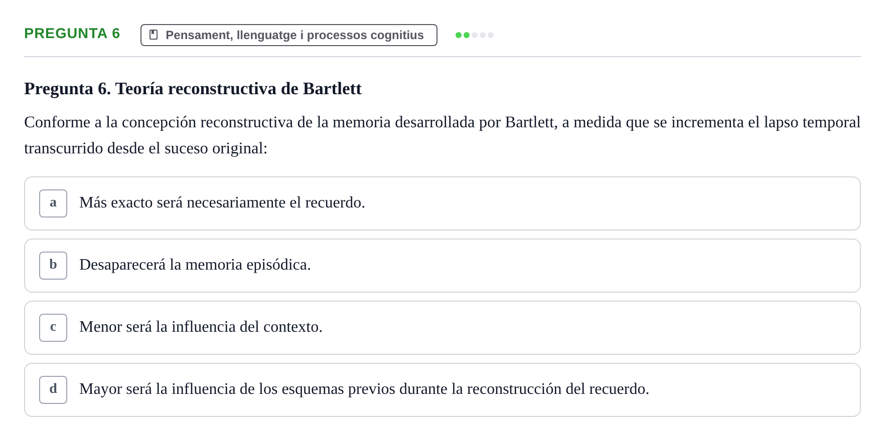 Enunciado: Pregunta 6
