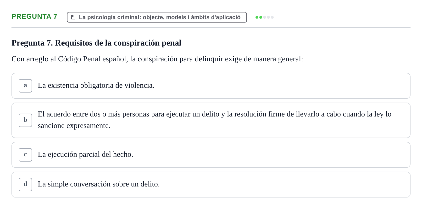 Enunciado: Pregunta 7