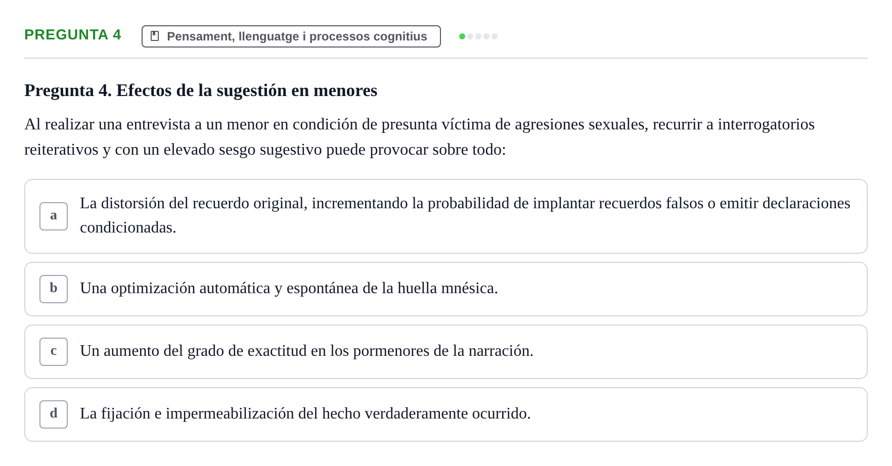 Enunciado: Pregunta 4