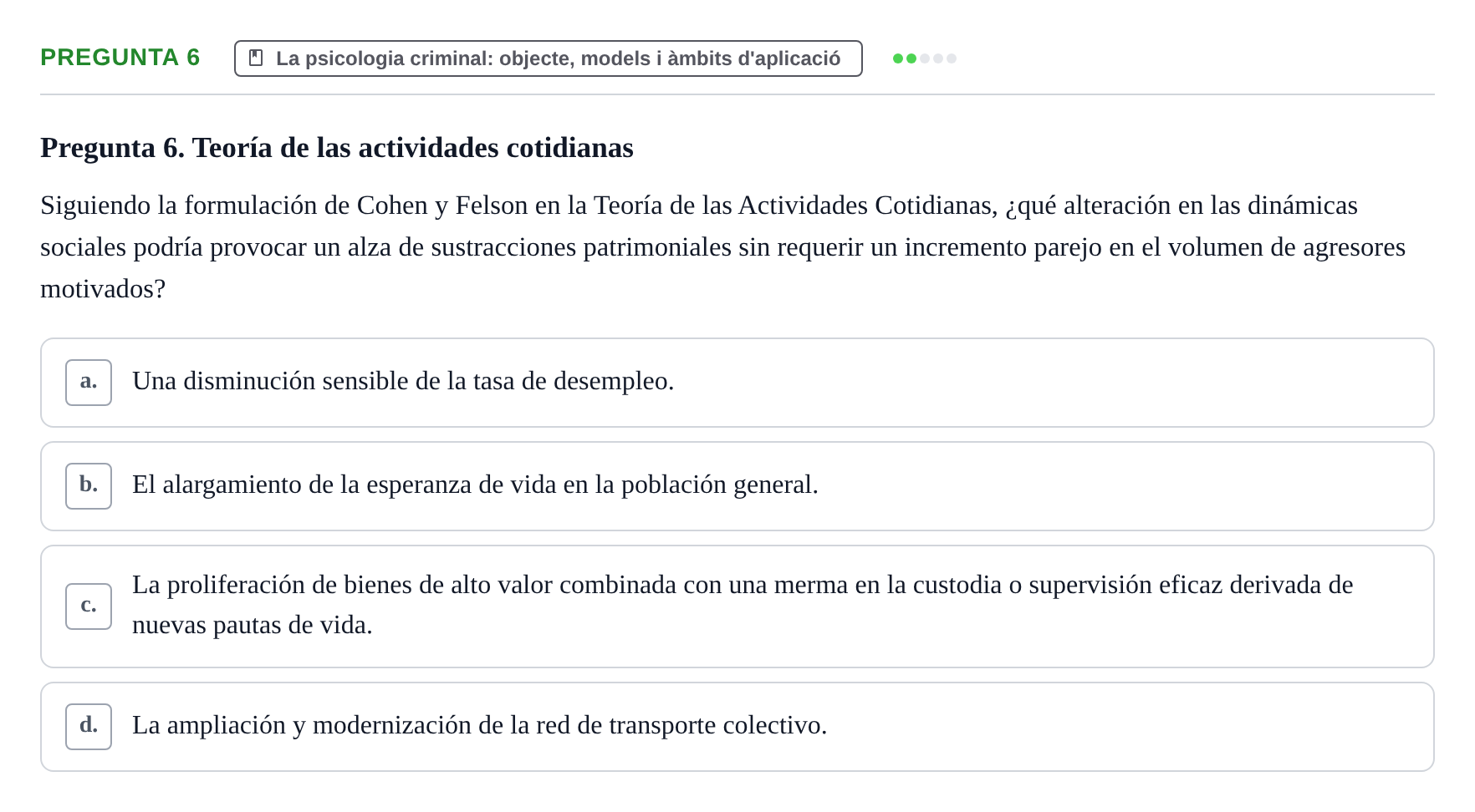 Enunciado: Pregunta 6