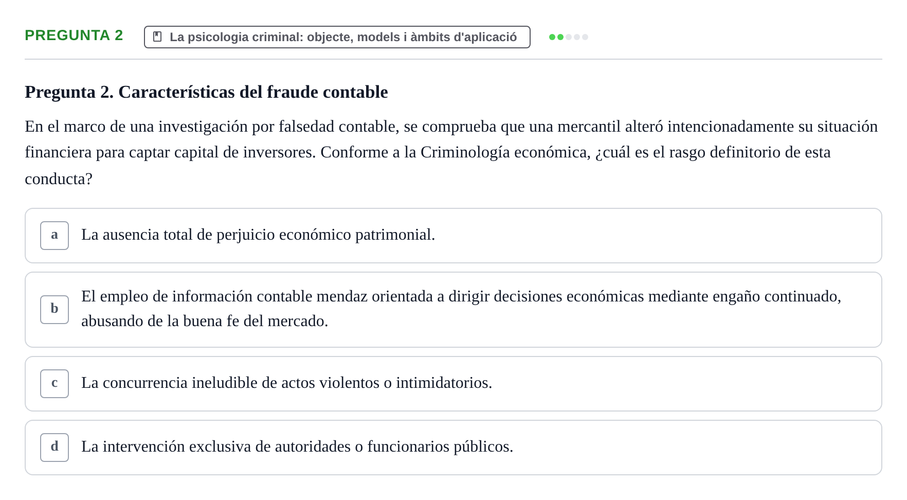 Enunciado: Pregunta 2