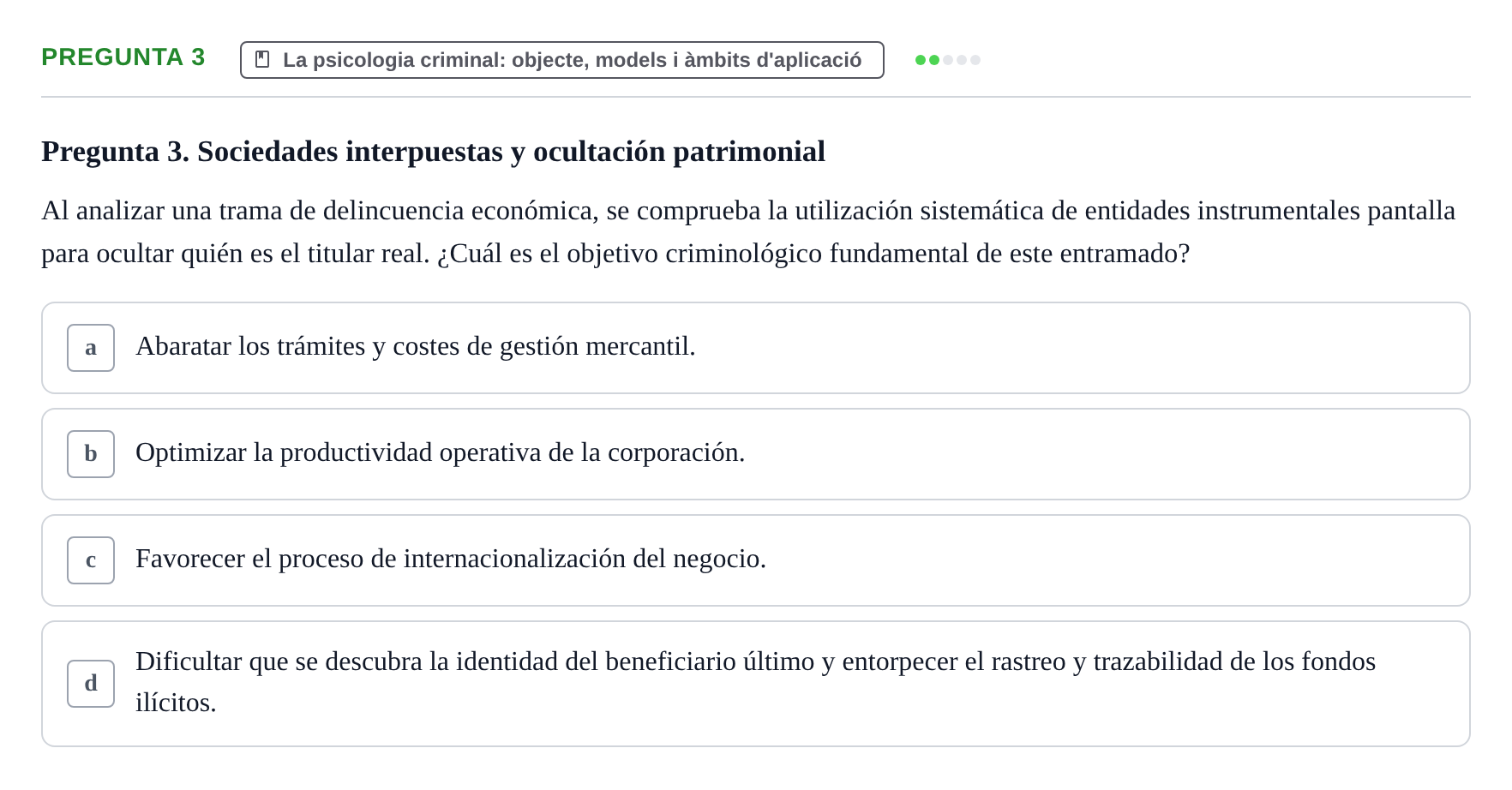 Enunciado: Pregunta 3