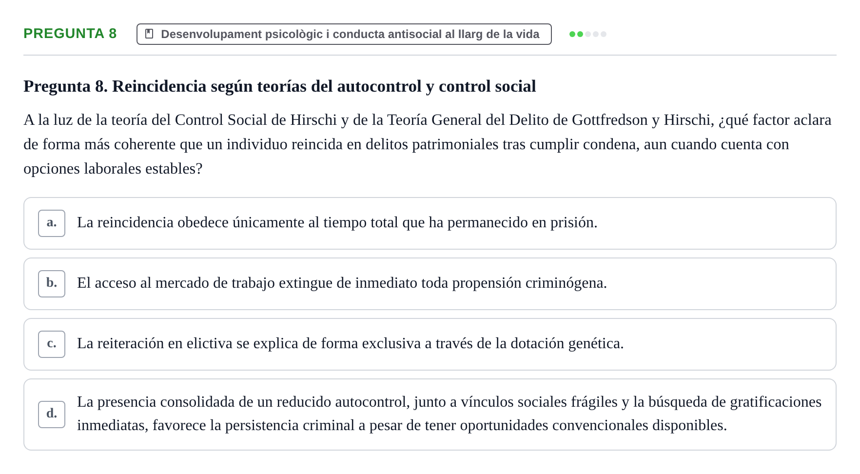 Enunciado: Pregunta 8