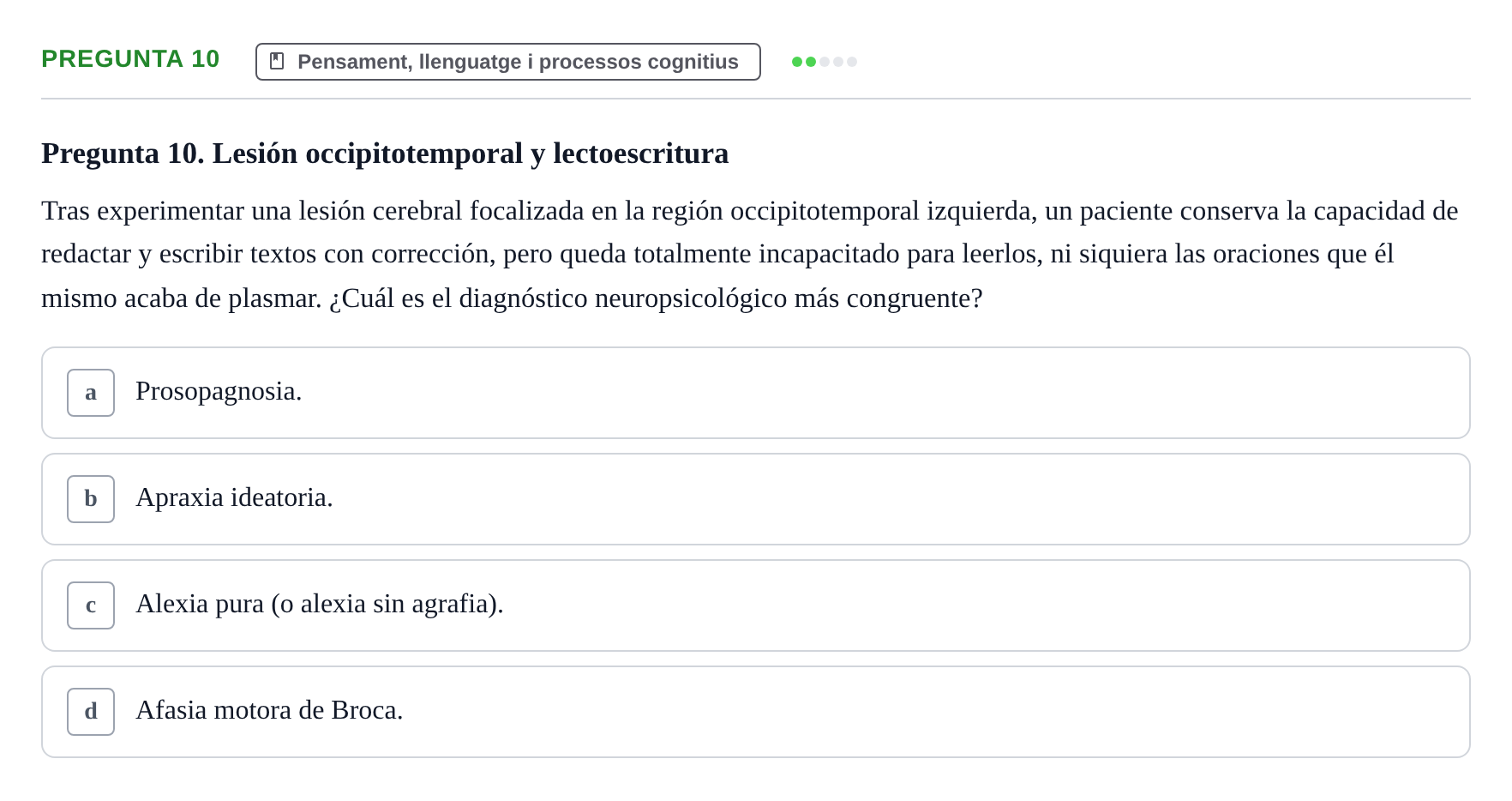 Enunciado: Pregunta 10