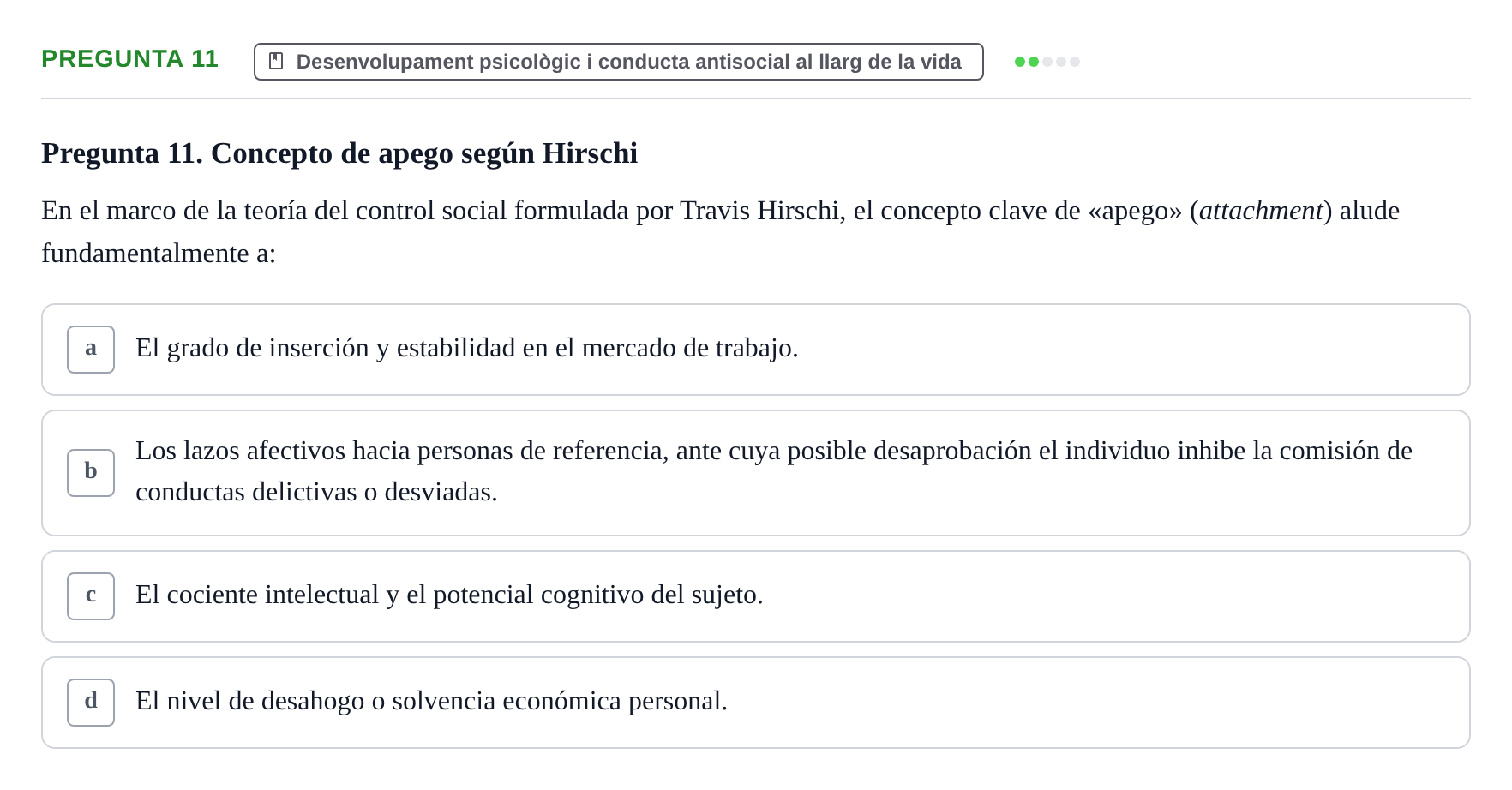 Enunciado: Pregunta 11