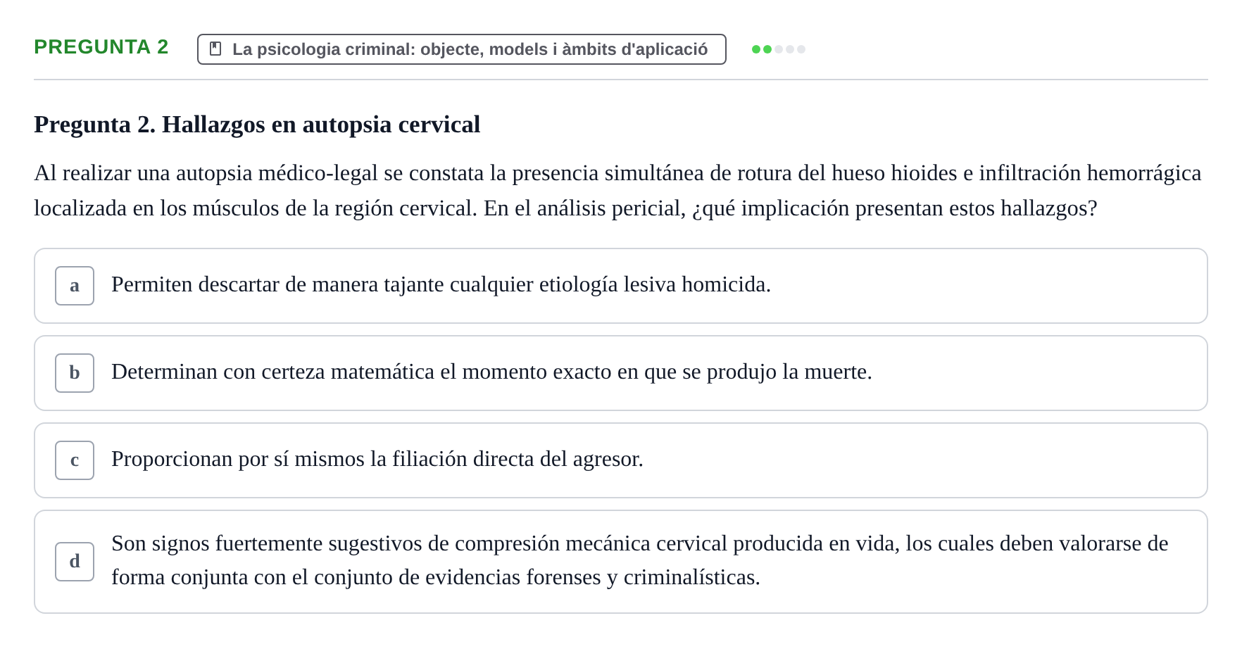 Enunciado: Pregunta 2