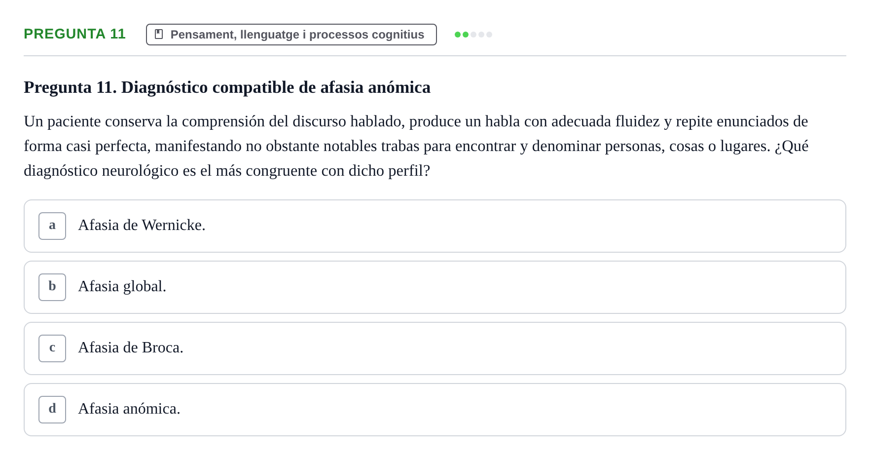 Enunciado: Pregunta 11
