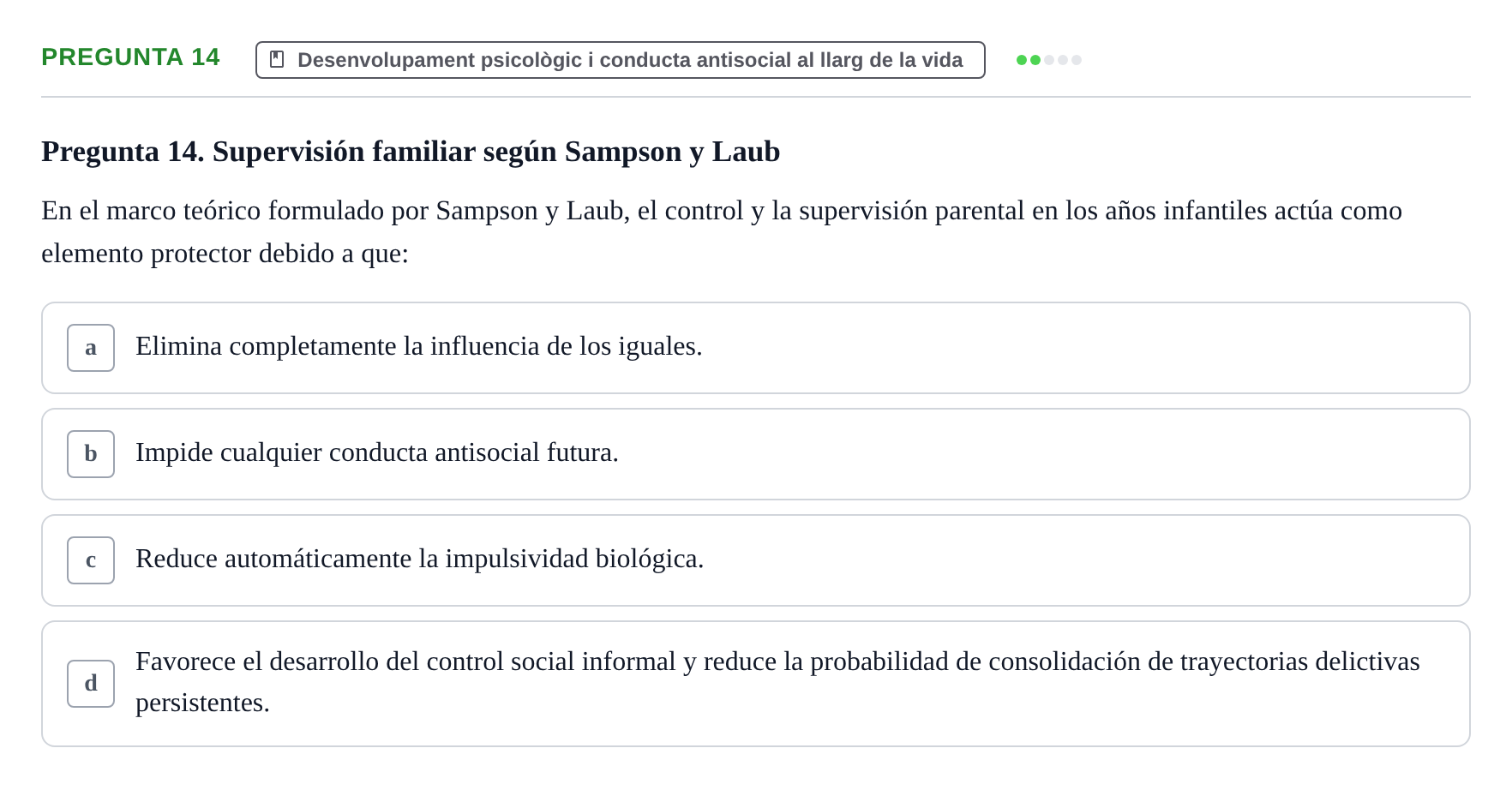 Enunciado: Pregunta 14