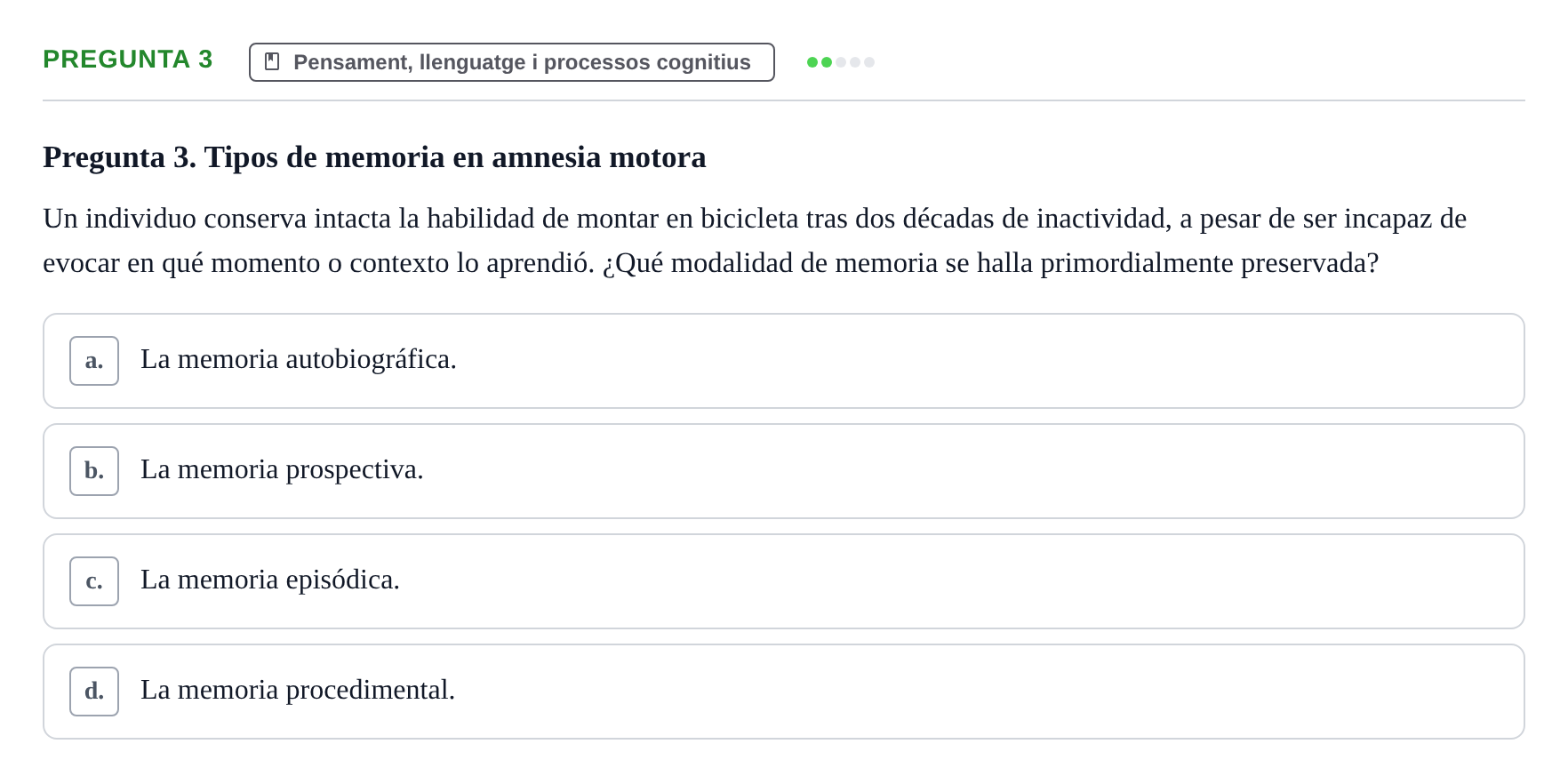 Enunciado: Pregunta 3