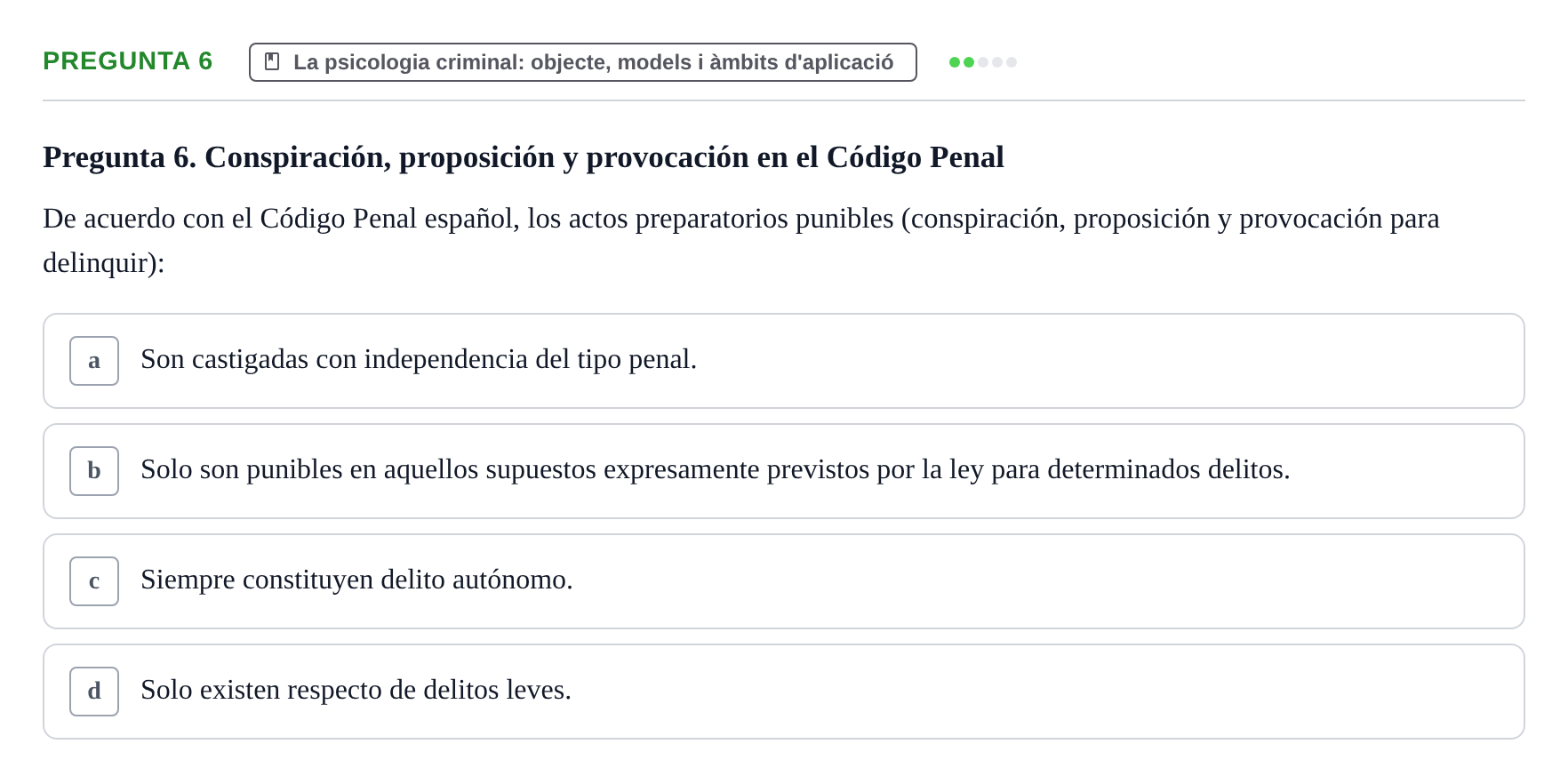 Enunciado: Pregunta 6