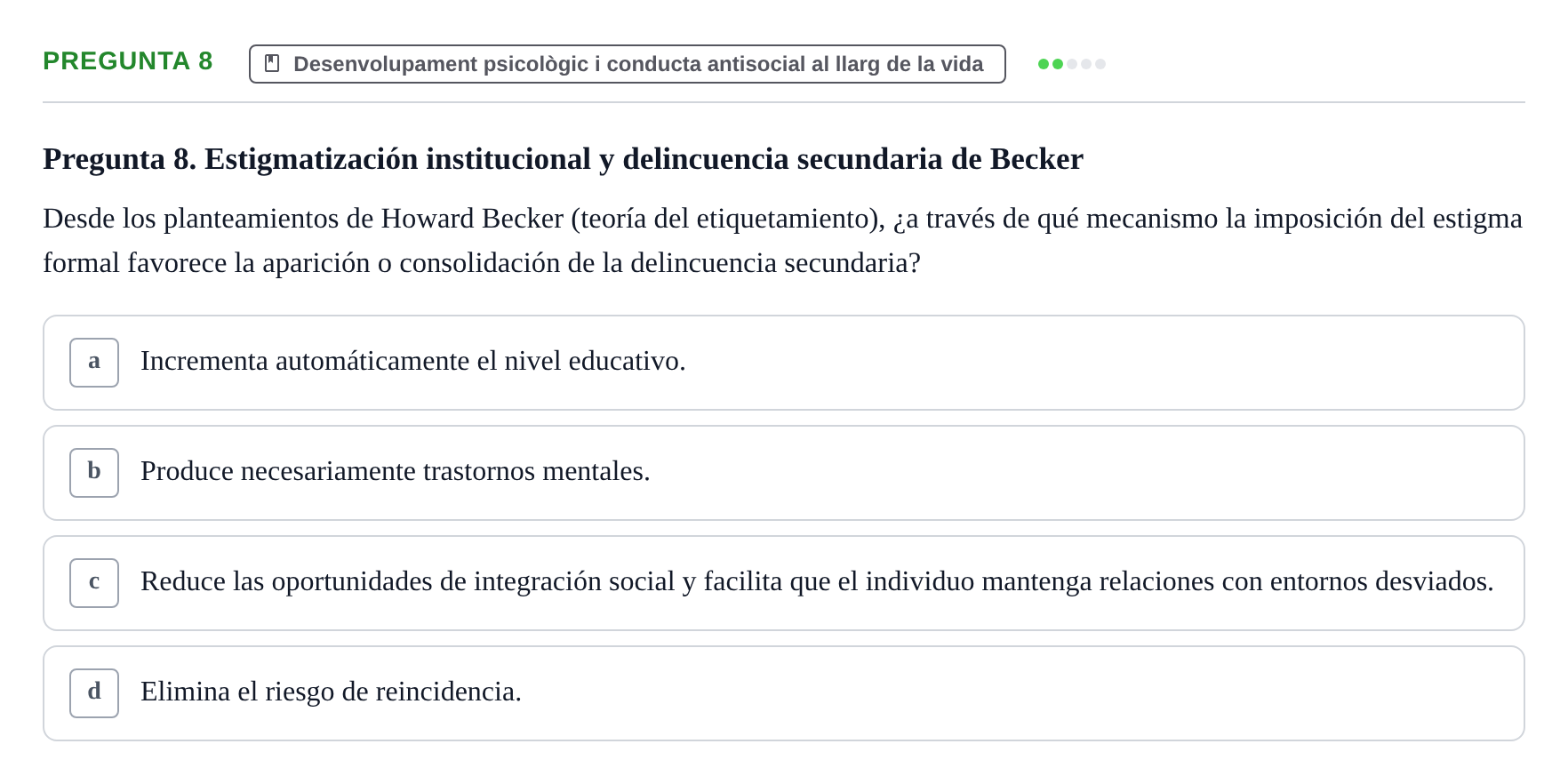 Enunciado: Pregunta 8