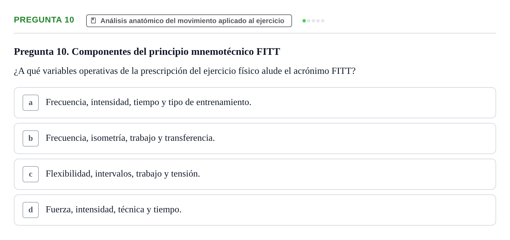 Enunciado: Pregunta 10