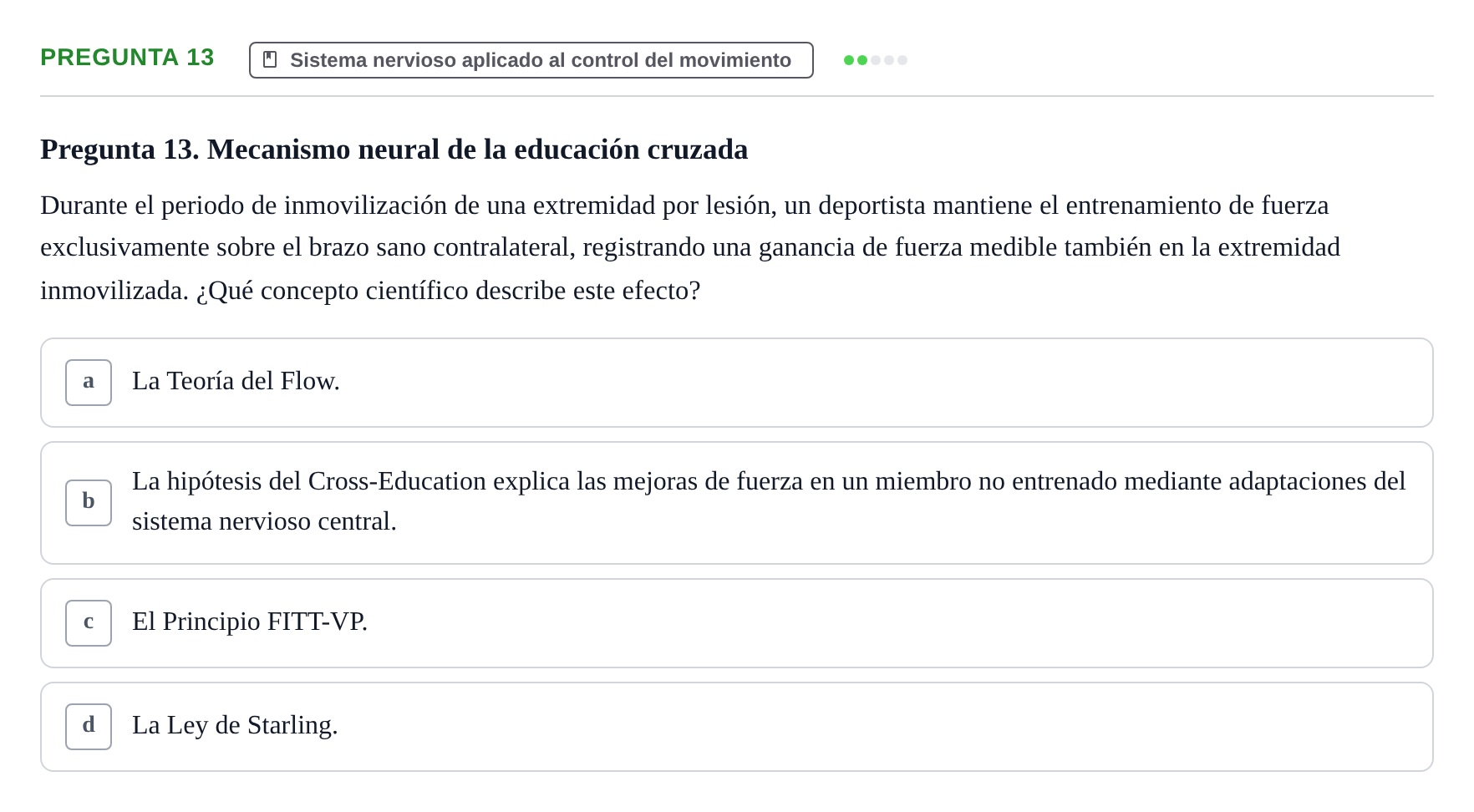 Enunciado: Pregunta 13