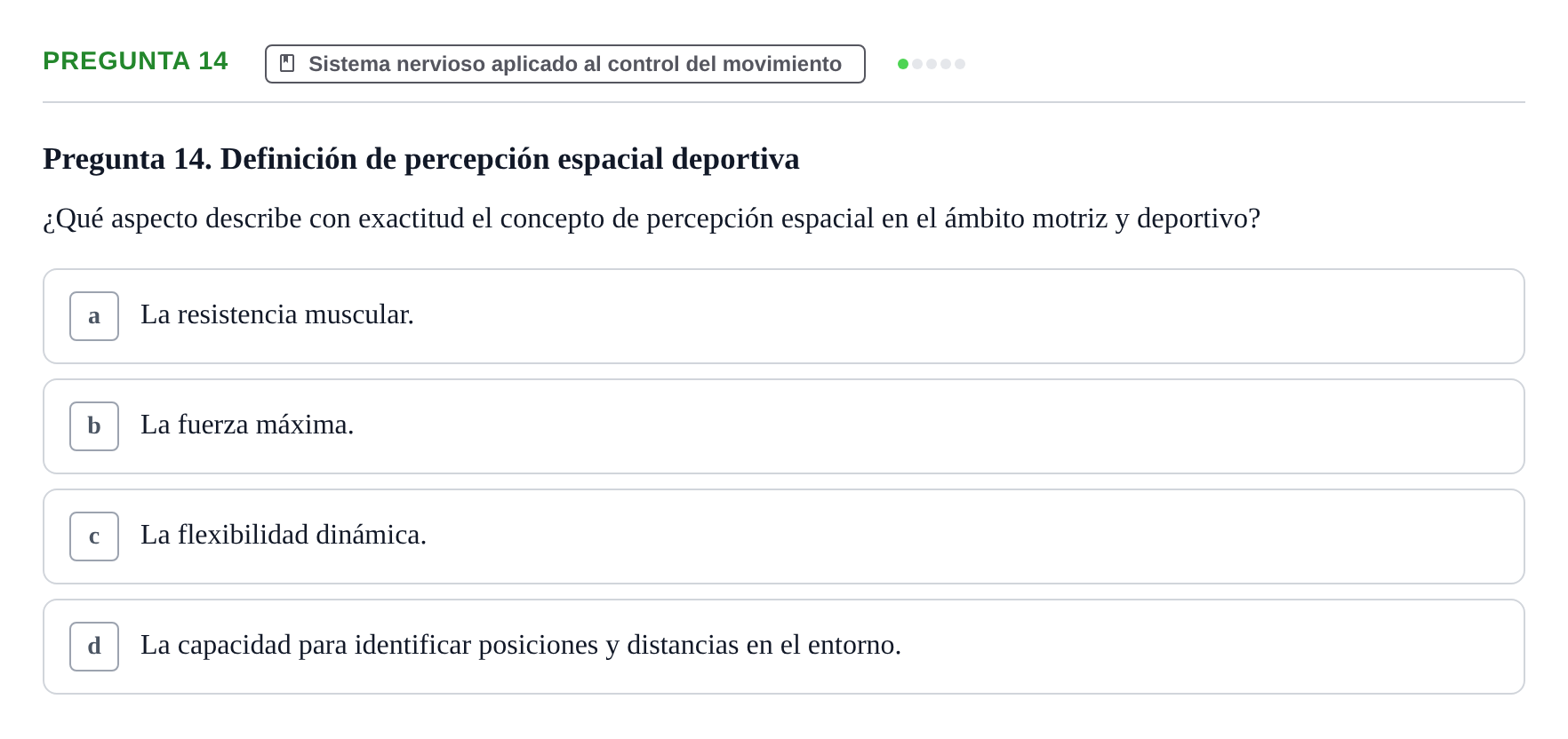 Enunciado: Pregunta 14