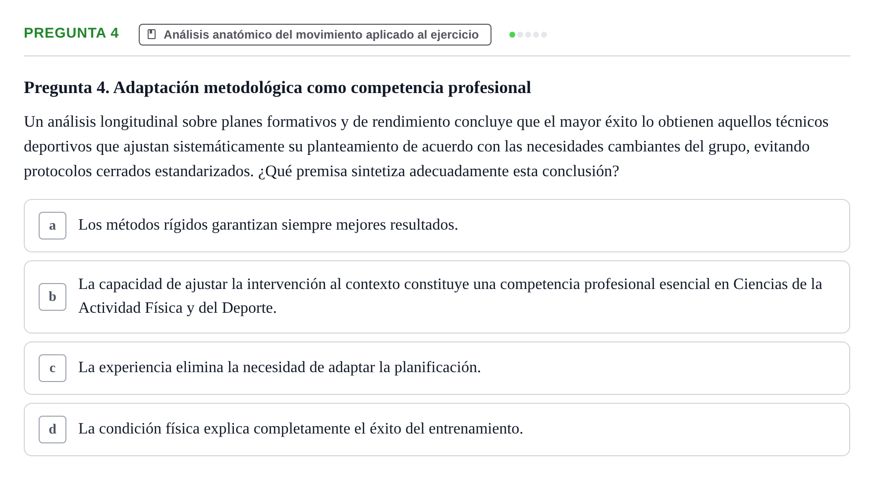 Enunciado: Pregunta 4