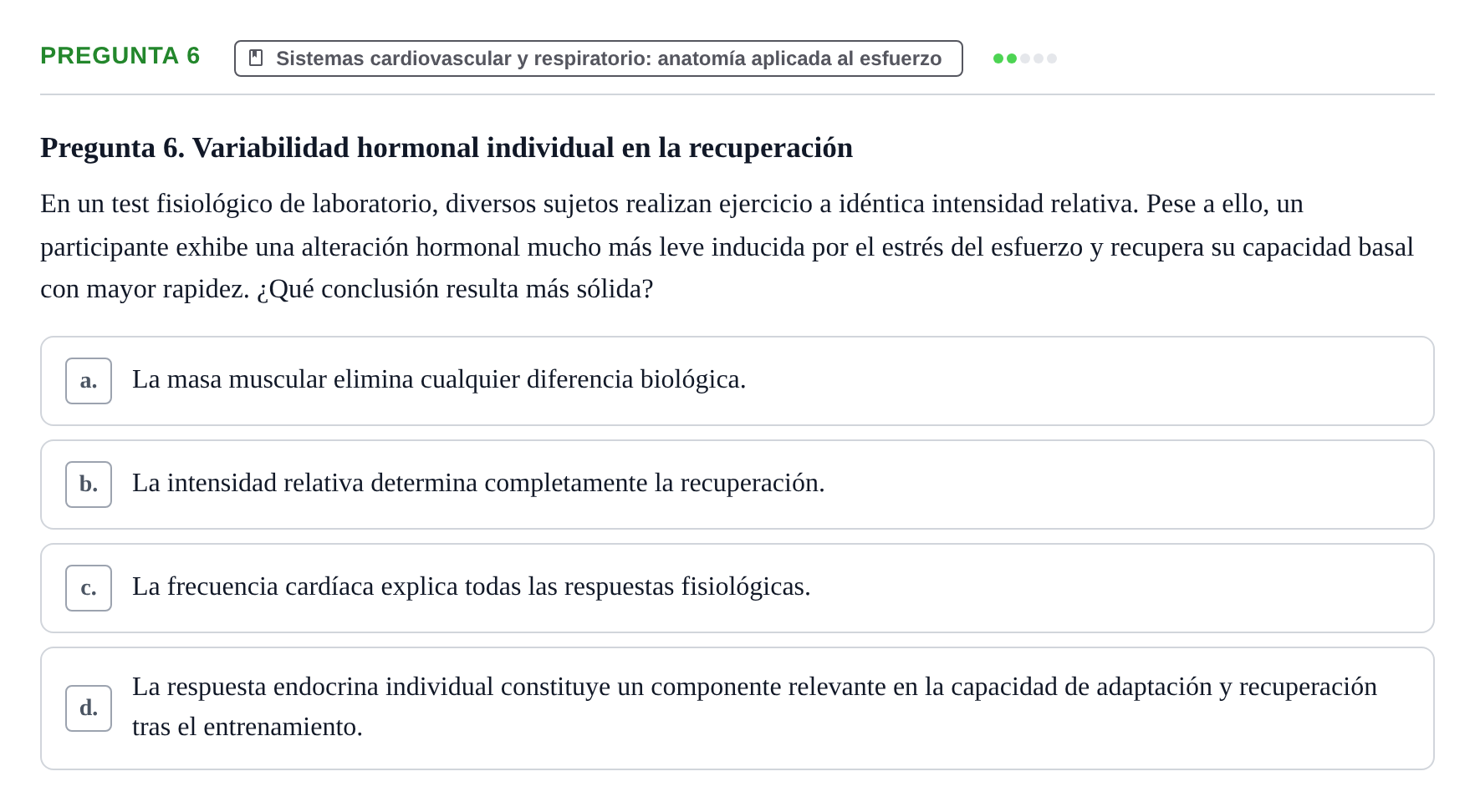 Enunciado: Pregunta 6