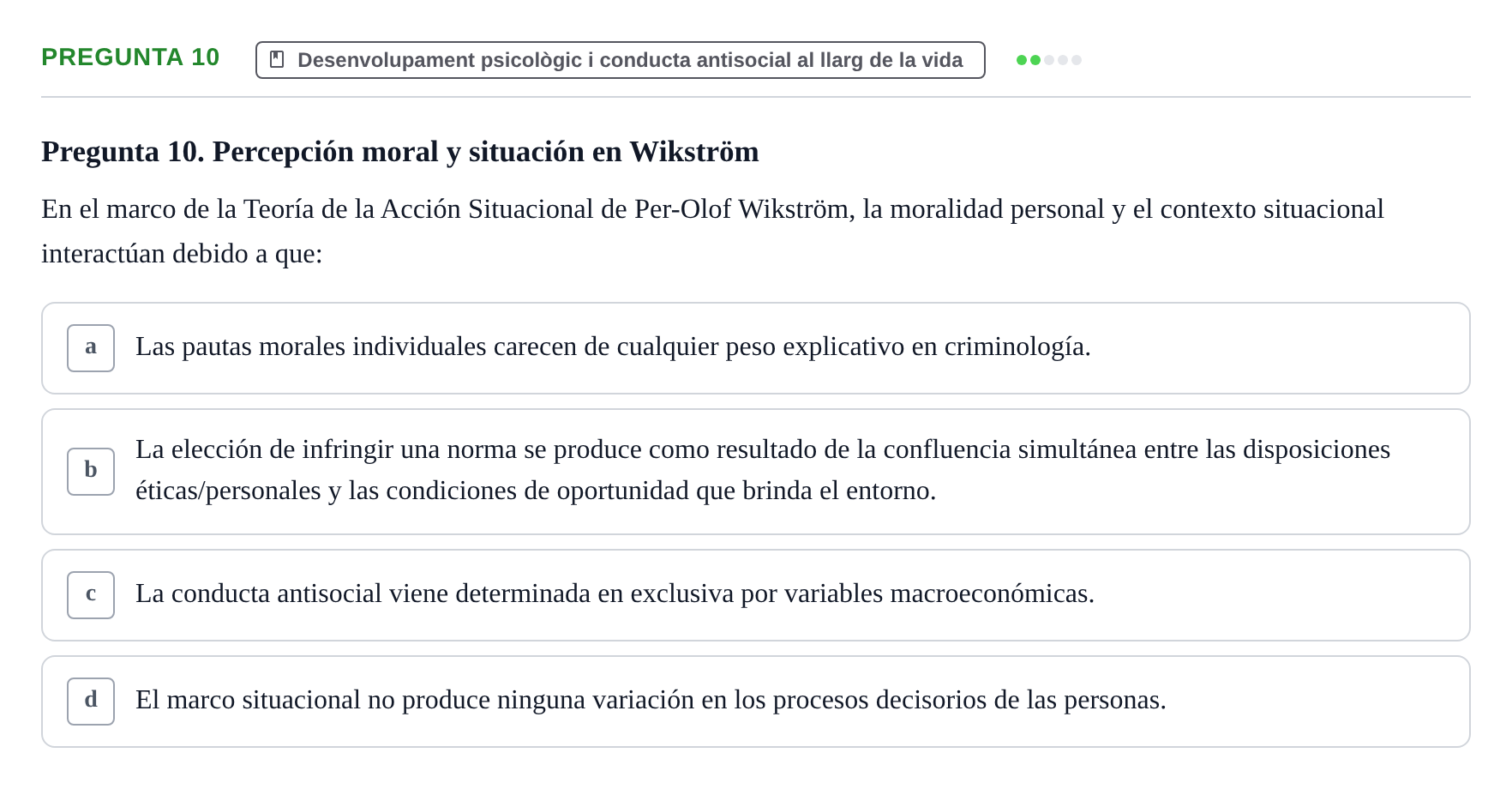 Enunciado: Pregunta 10