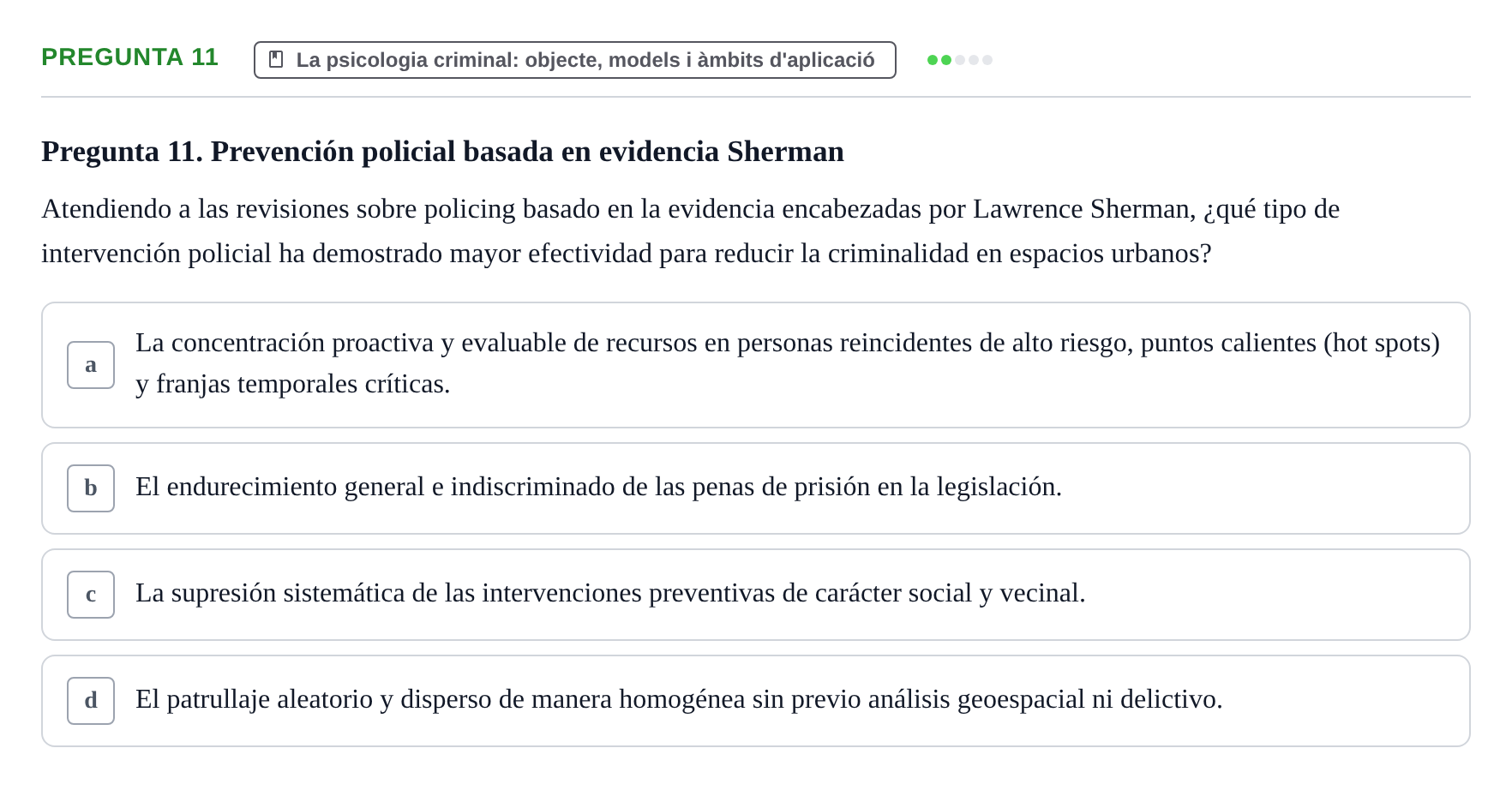 Enunciado: Pregunta 11