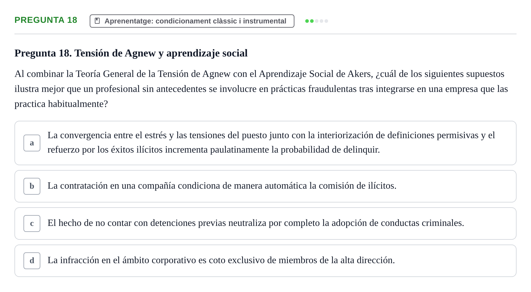 Enunciado: Pregunta 18