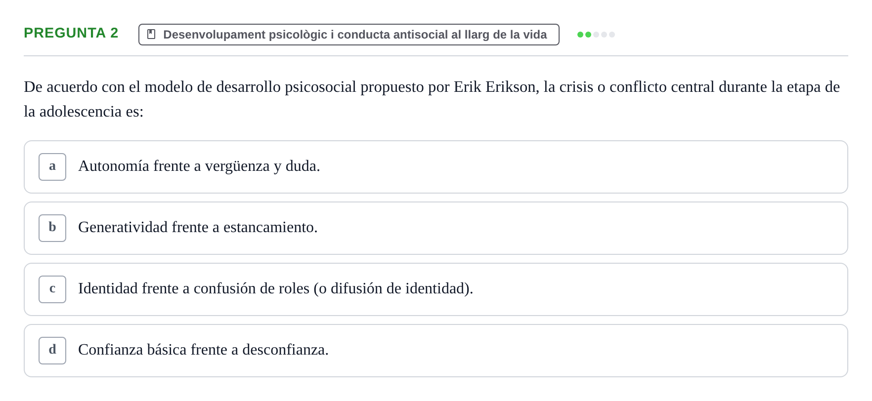 Enunciado: Pregunta 2