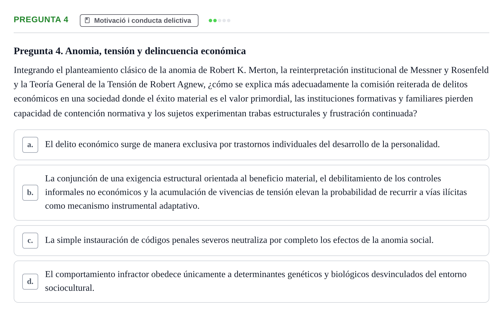 Enunciado: Pregunta 4