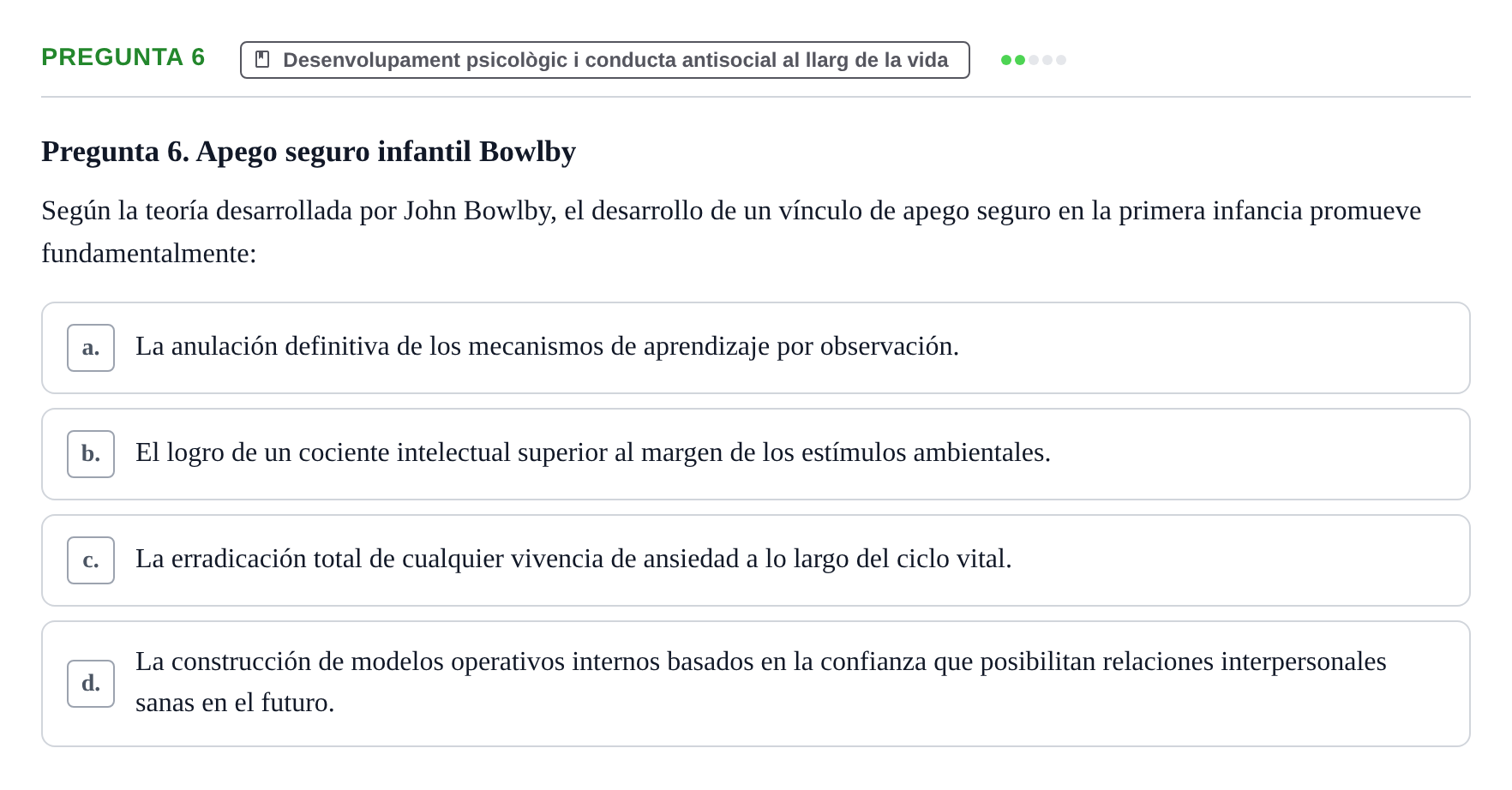 Enunciado: Pregunta 6