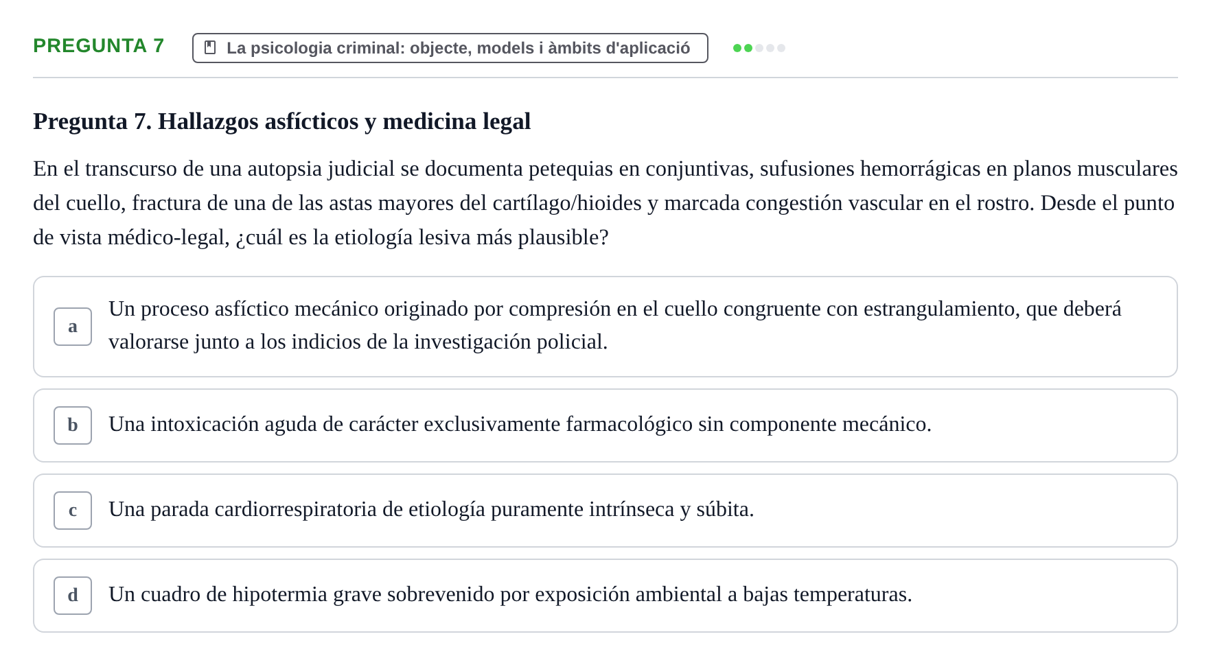 Enunciado: Pregunta 7