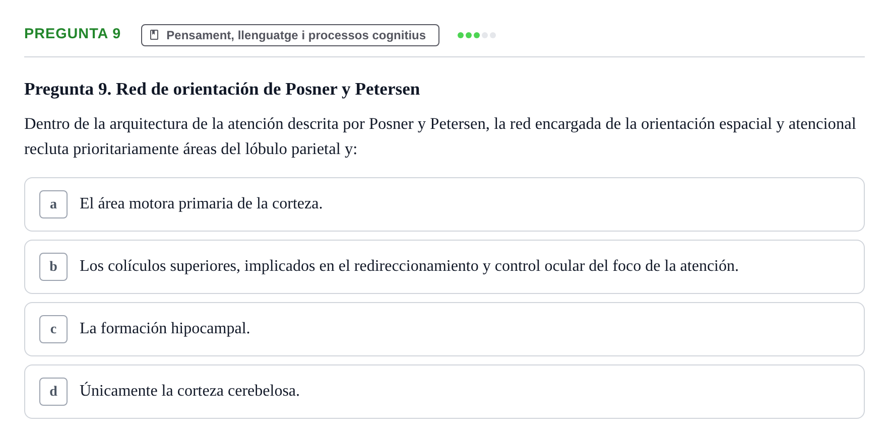 Enunciado: Pregunta 9
