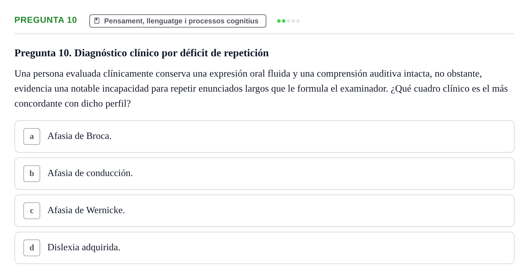 Enunciado: Pregunta 10