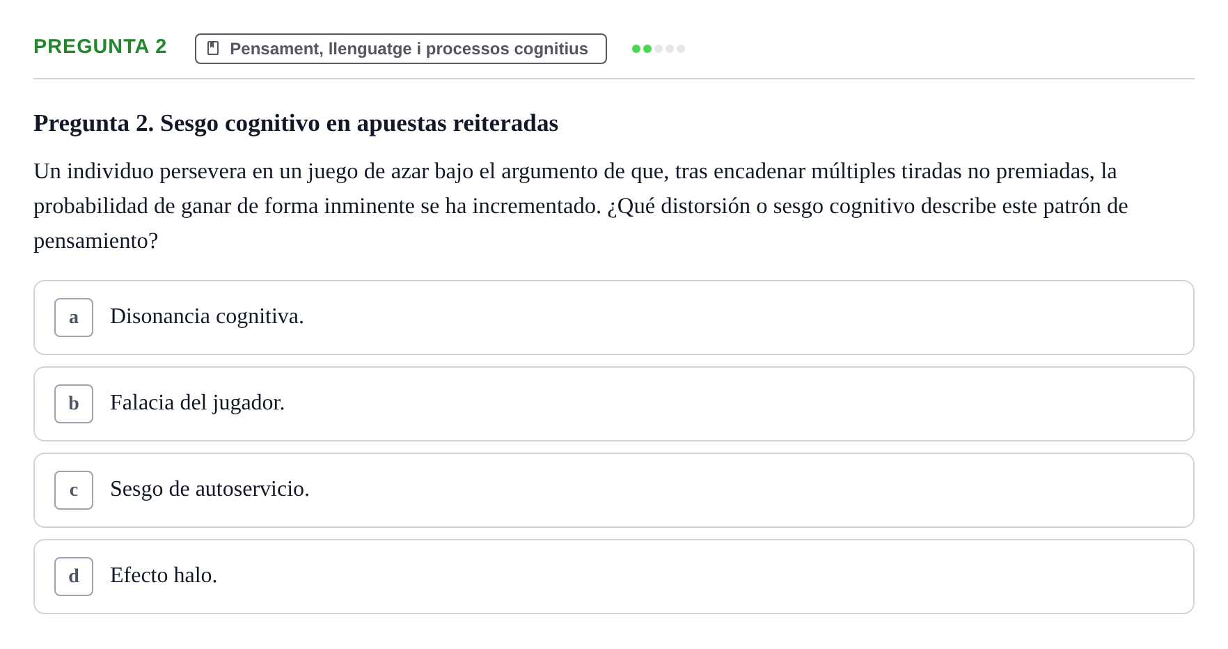 Enunciado: Pregunta 2