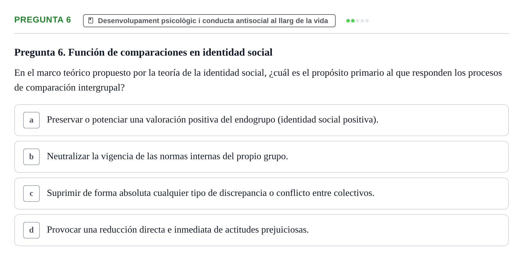 Enunciado: Pregunta 6