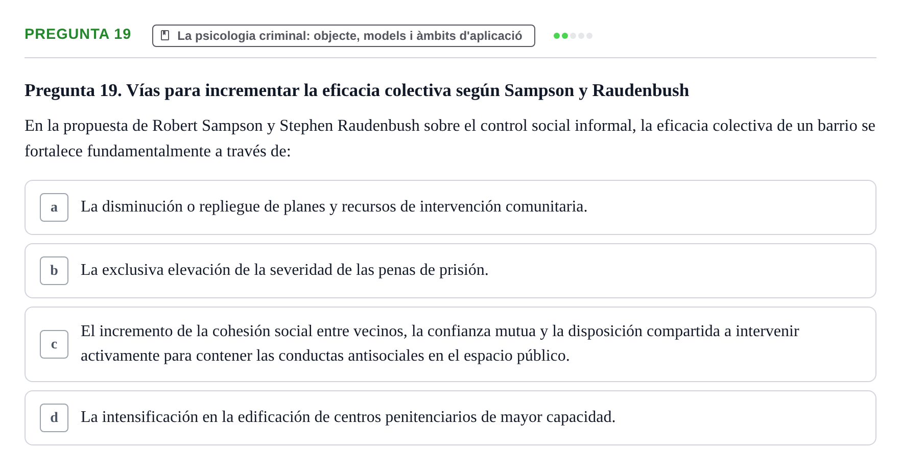 Enunciado: Pregunta 19