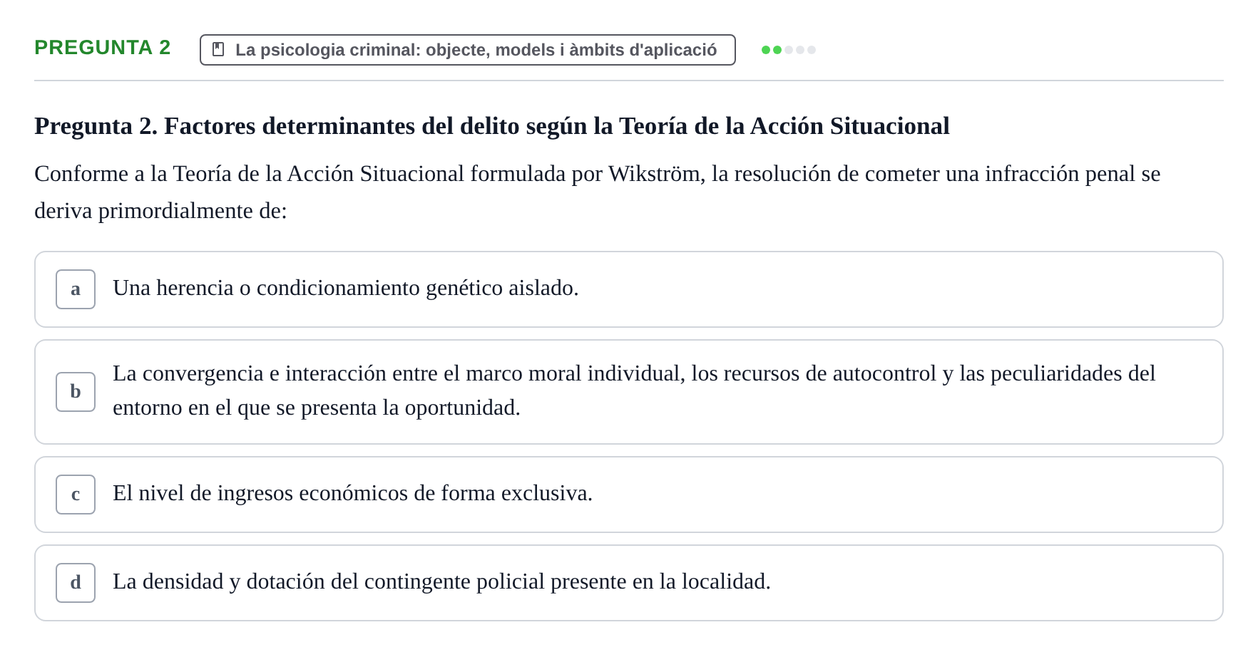 Enunciado: Pregunta 2