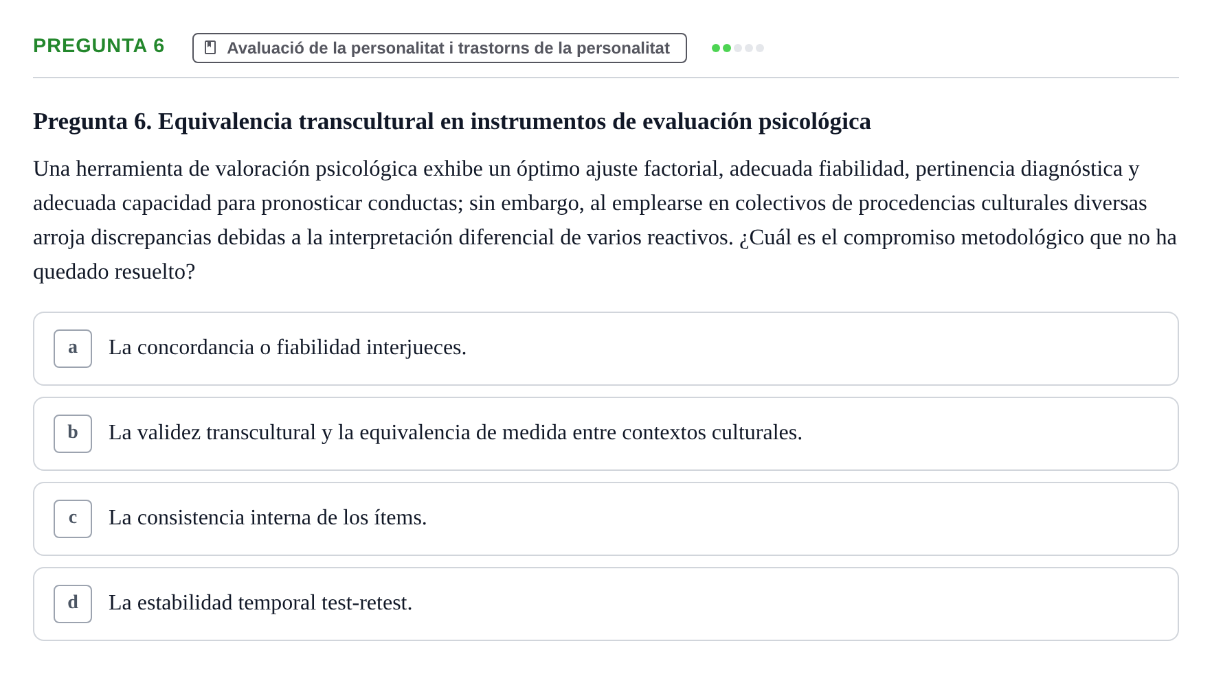 Enunciado: Pregunta 6