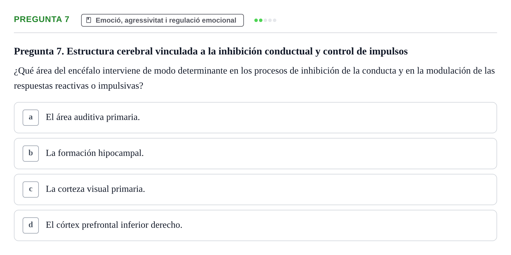 Enunciado: Pregunta 7