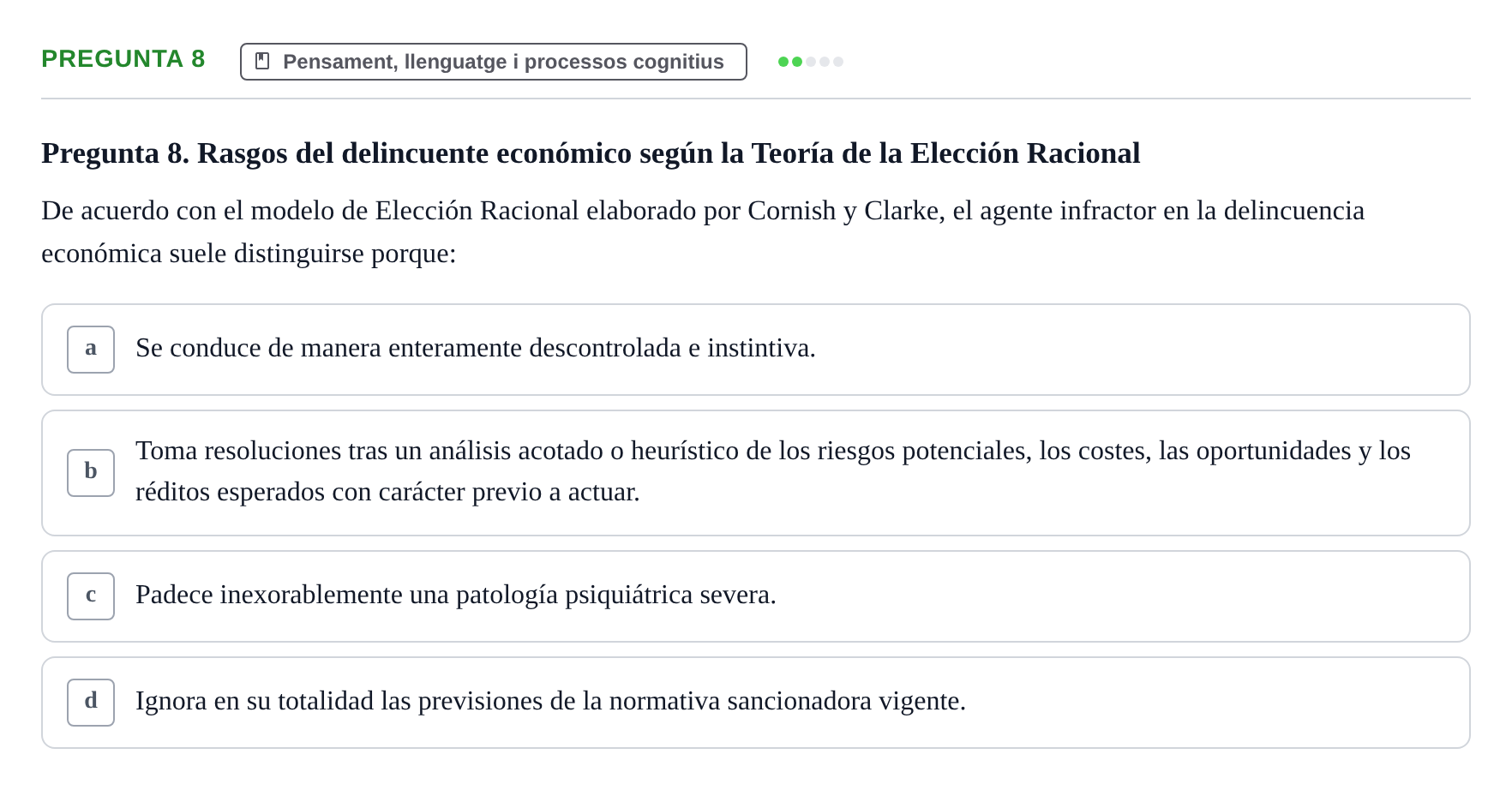Enunciado: Pregunta 8