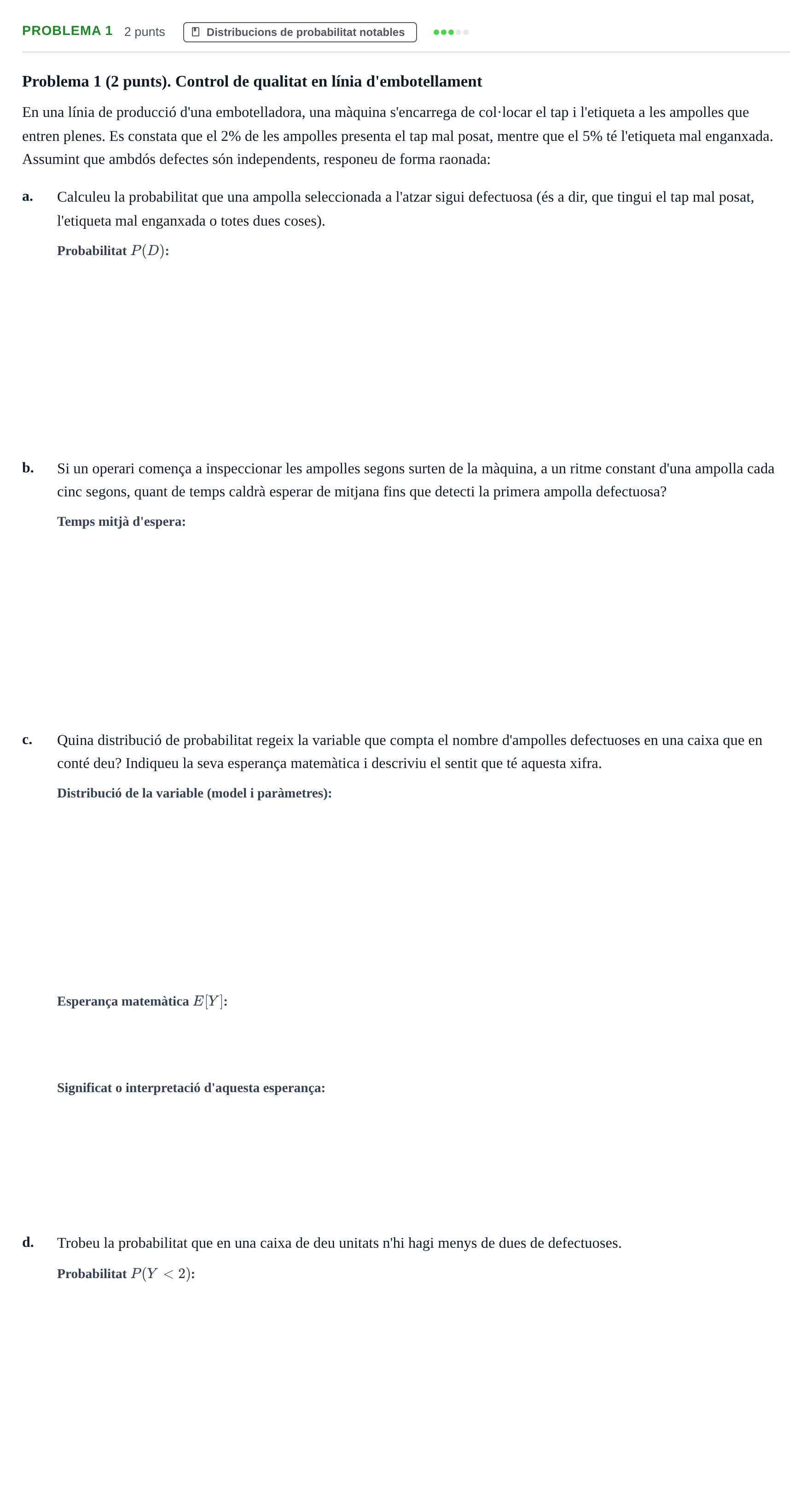 Enunciado: Problema 1 · Estadística i Optimització UDL Juny 2016