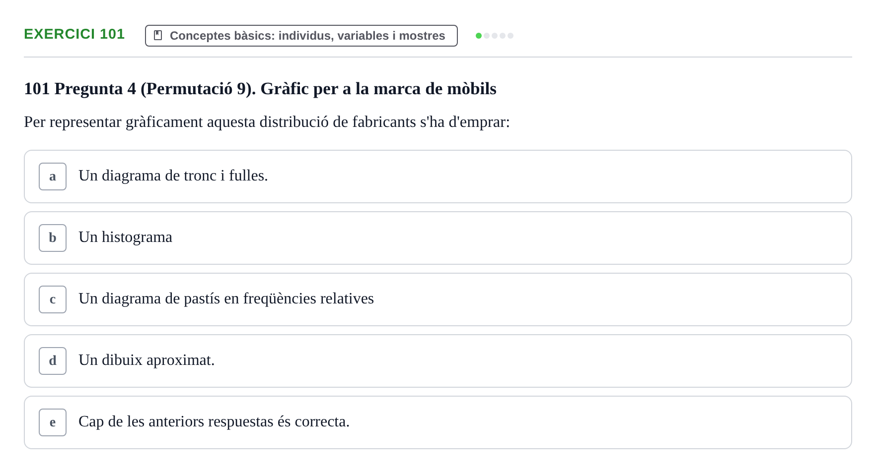 Enunciado: Problema 101 · Anàlisi de Dades UPF Test en classe 1. Anàlisi de Dades