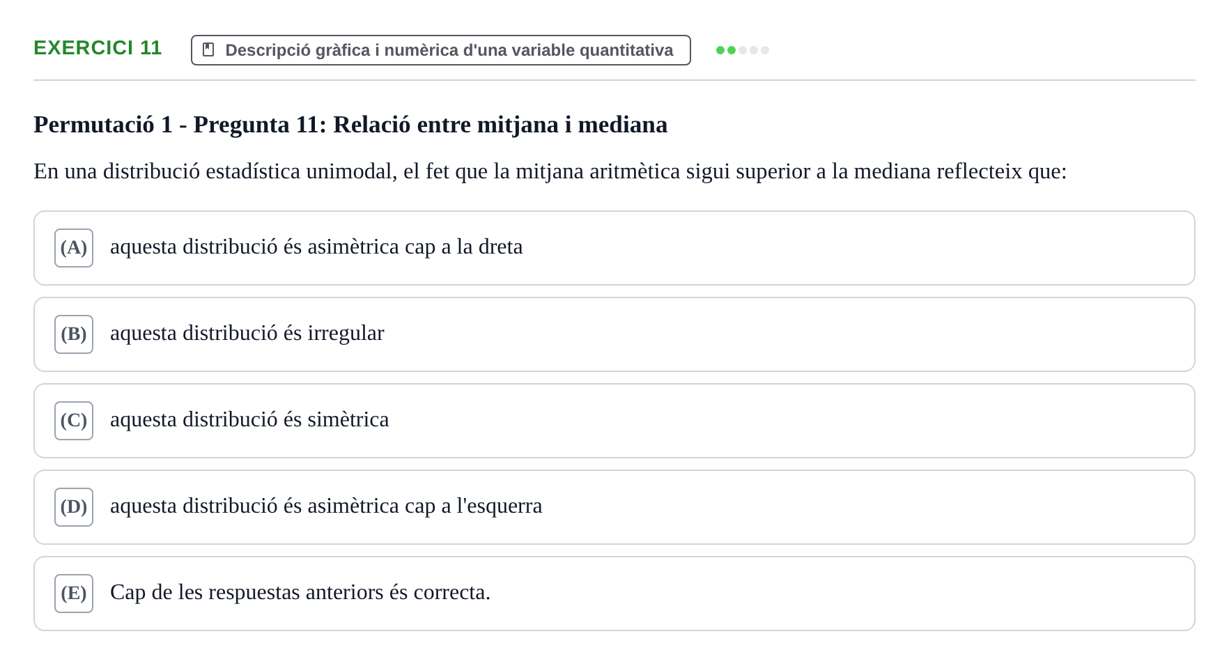 Enunciado: Problema 11 · Anàlisi de Dades UPF Test en classe 1. Anàlisi de Dades