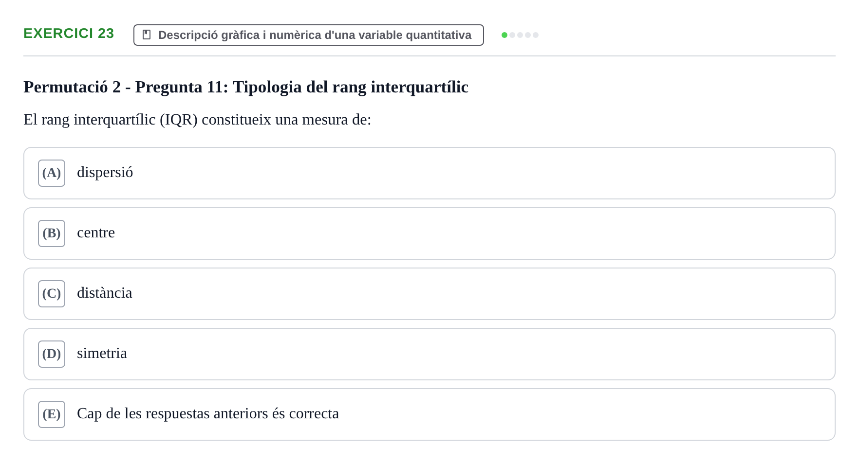 Enunciado: Problema 23 · Anàlisi de Dades UPF Test en classe 1. Anàlisi de Dades